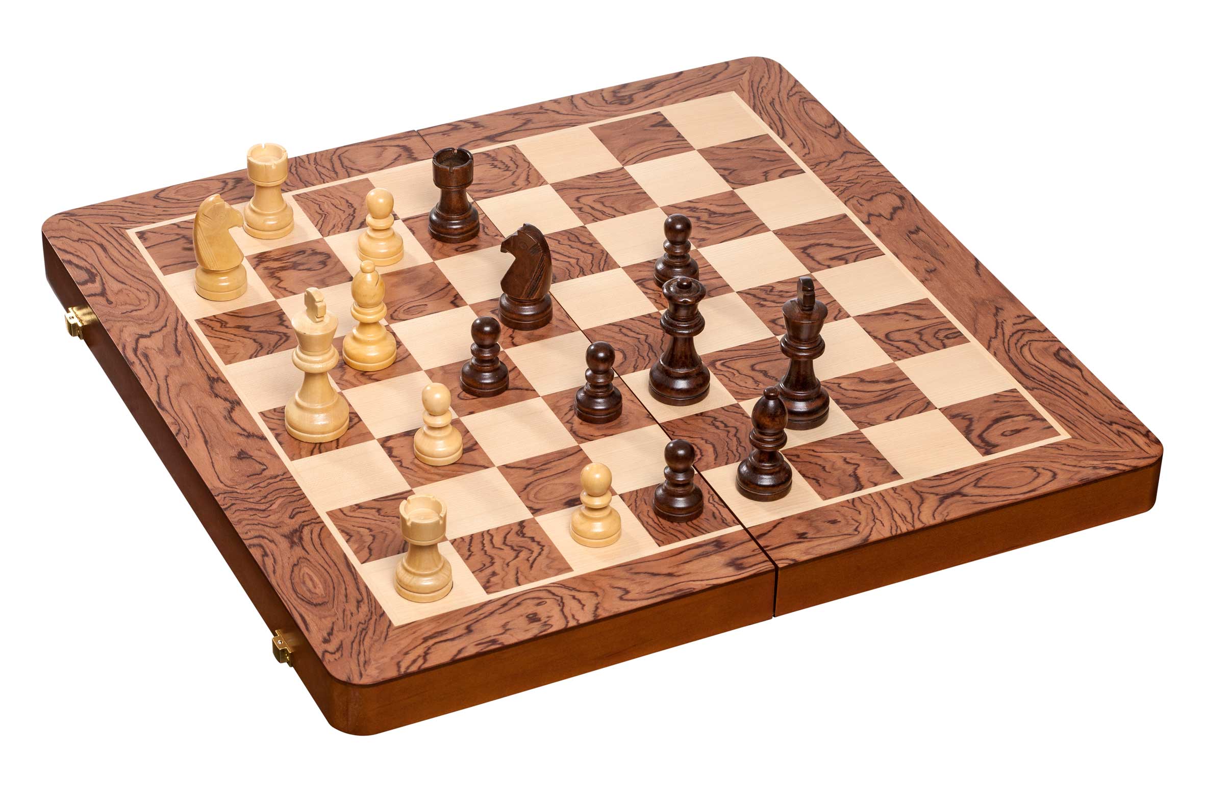 Chess Backgammon Checkers Set, field 50 mm