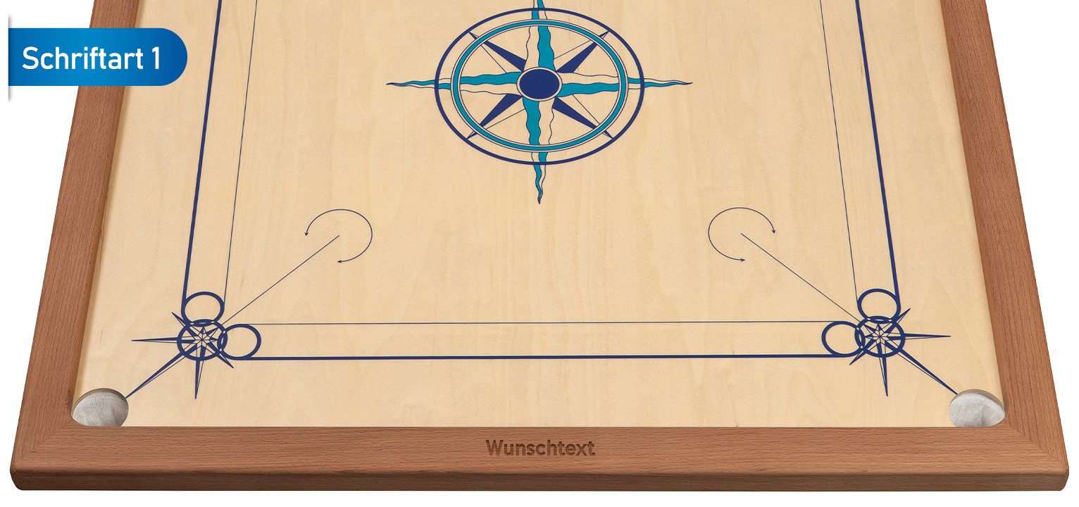 Carrom Standard, dunkelblau hellblau