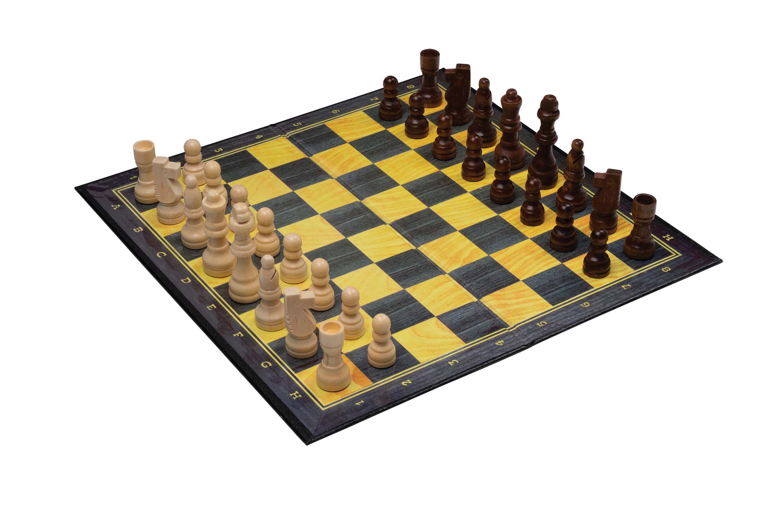 Schachset, klappbar, Standard, Feld 30 mm