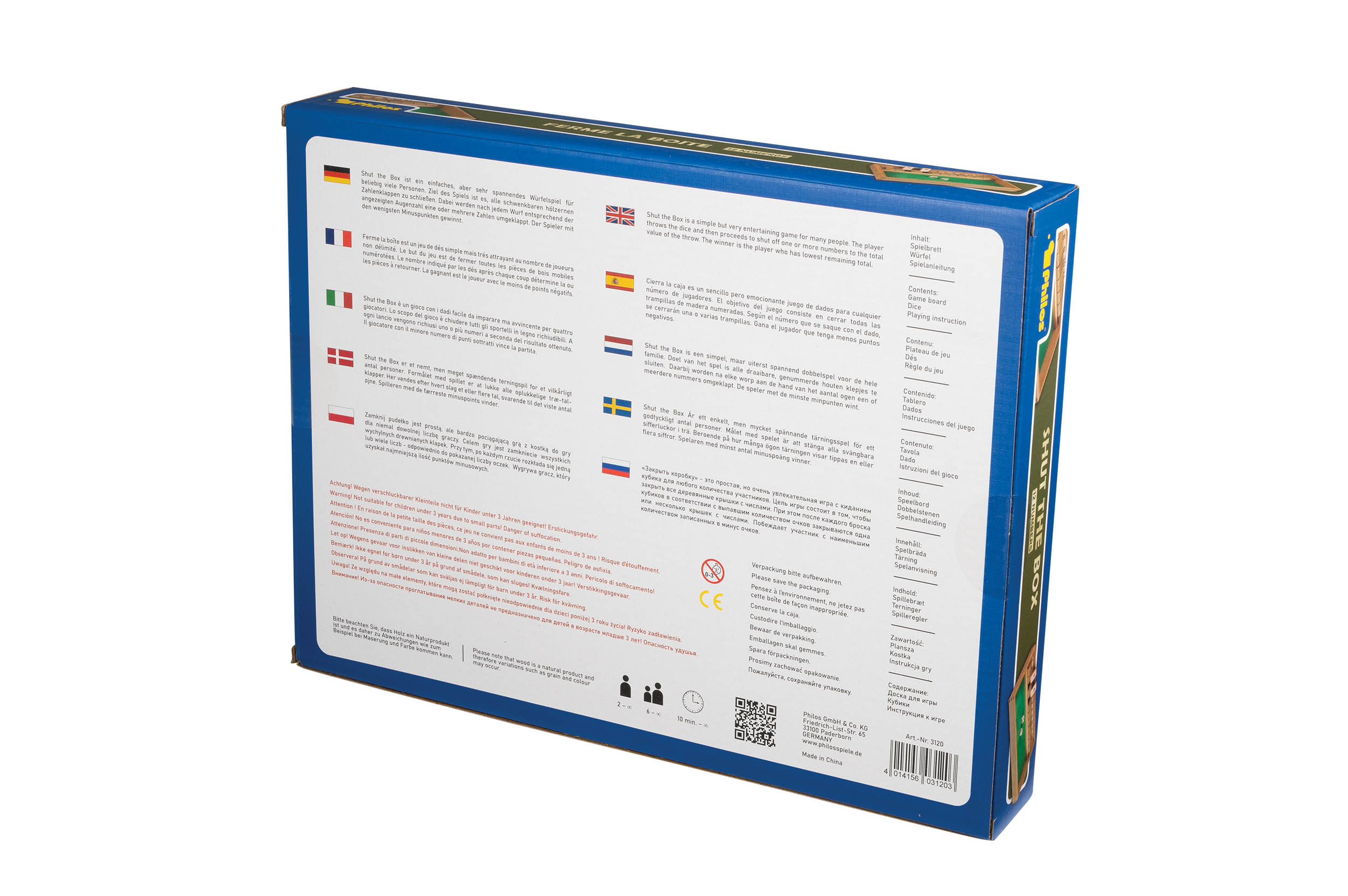 Shut The Box, 12 numbers, FSC 100%