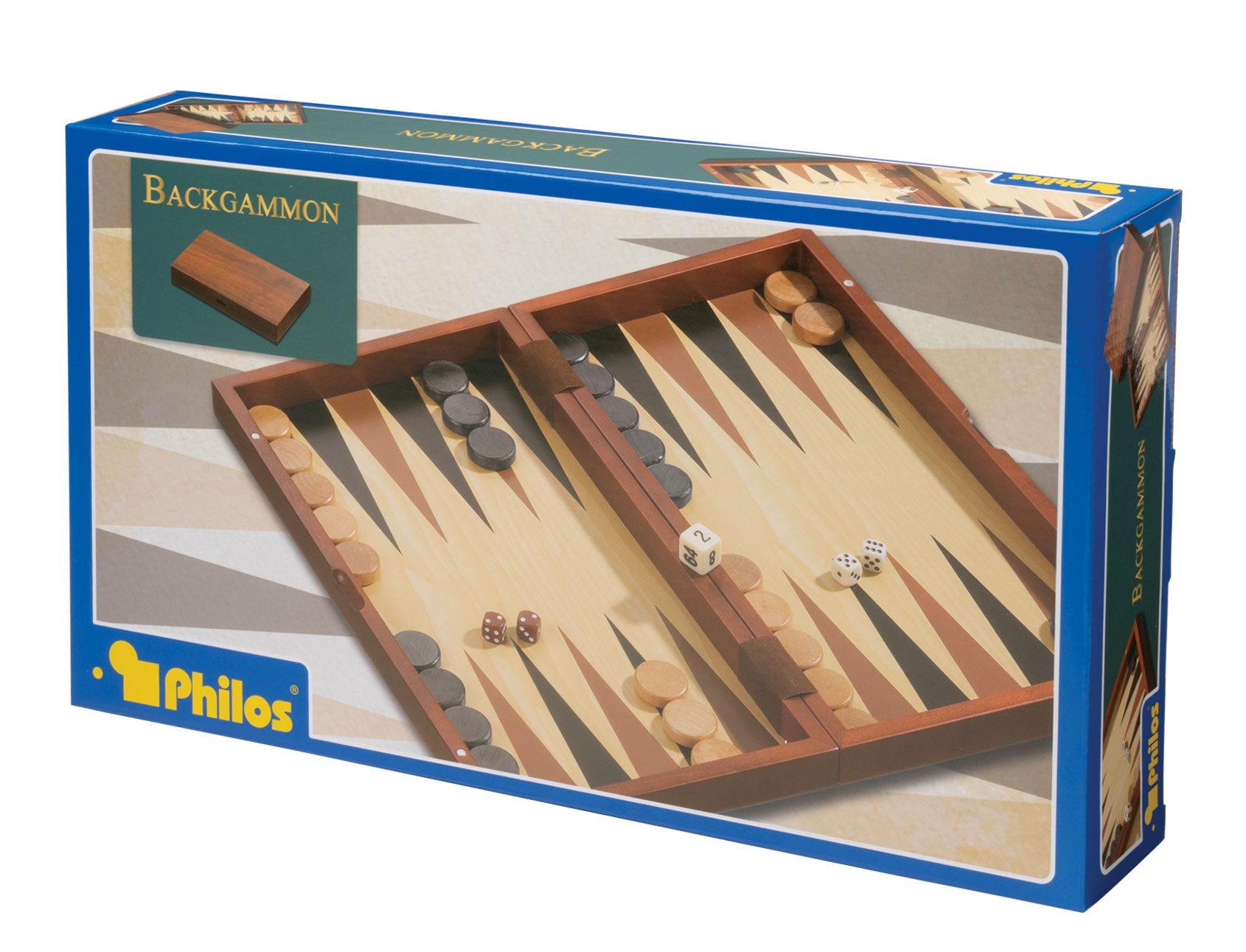 Backgammon Andros, medium, Magnetverschluss