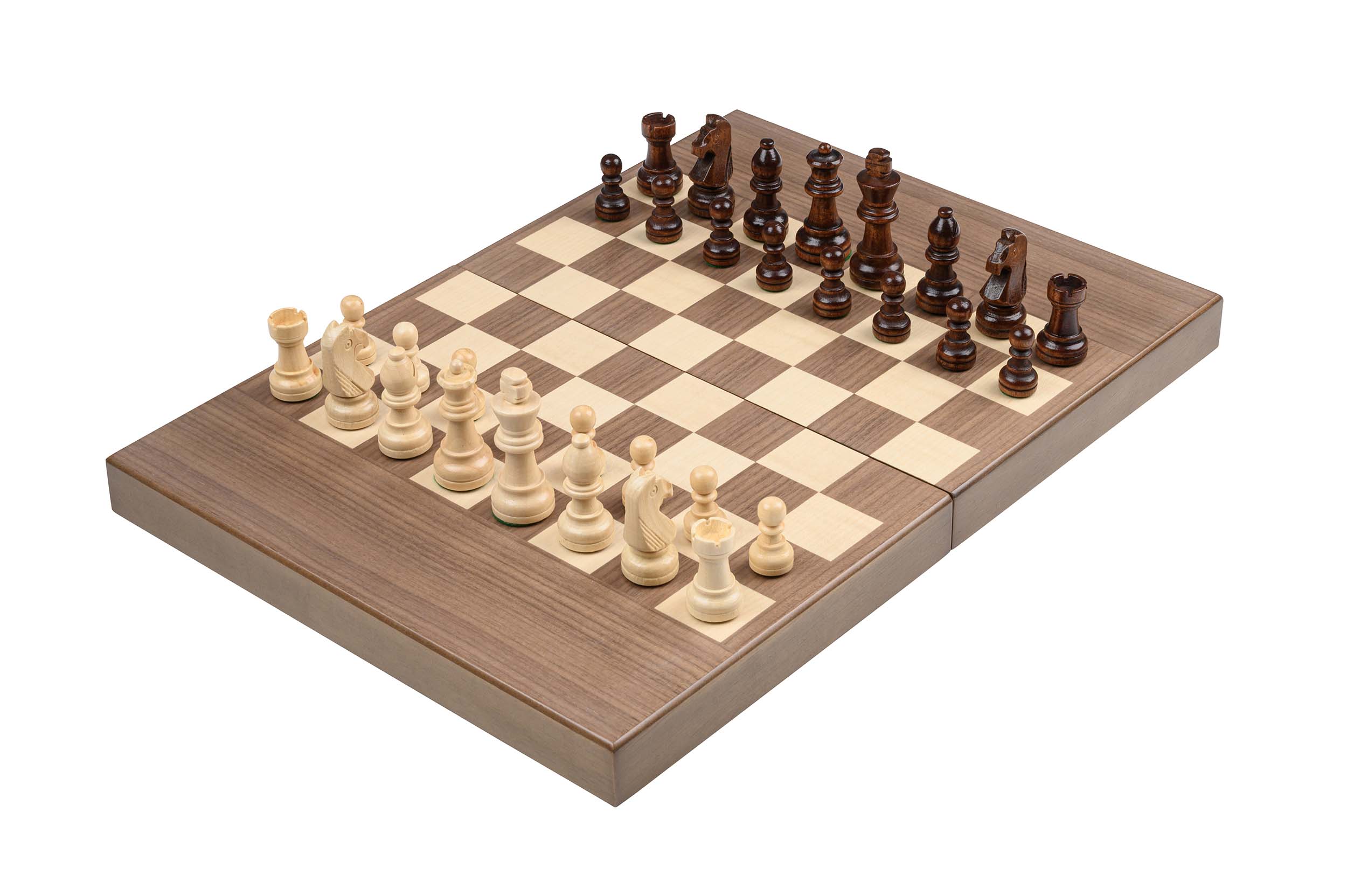Chess Backgammon Checkers Set, field 32 mm, magnetic lock