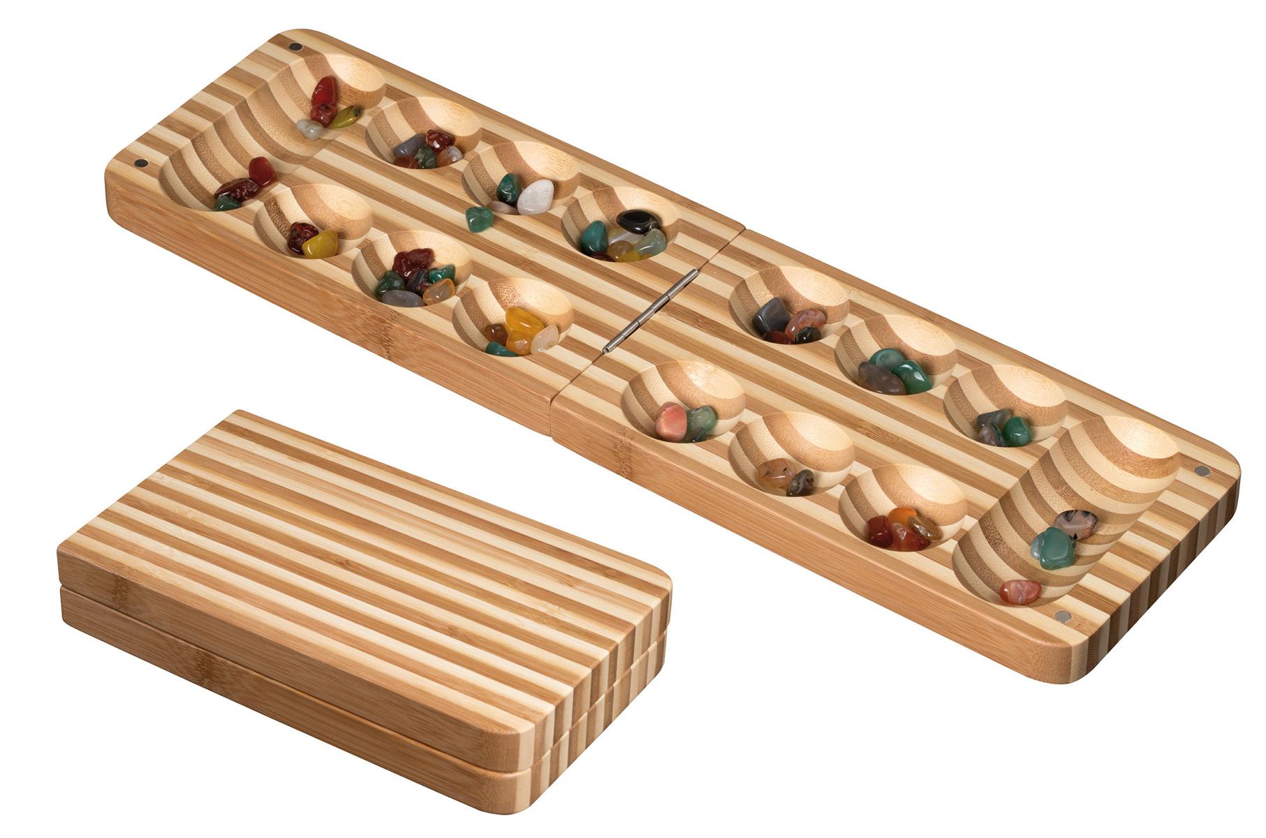 Mancala, foldable, bamboo