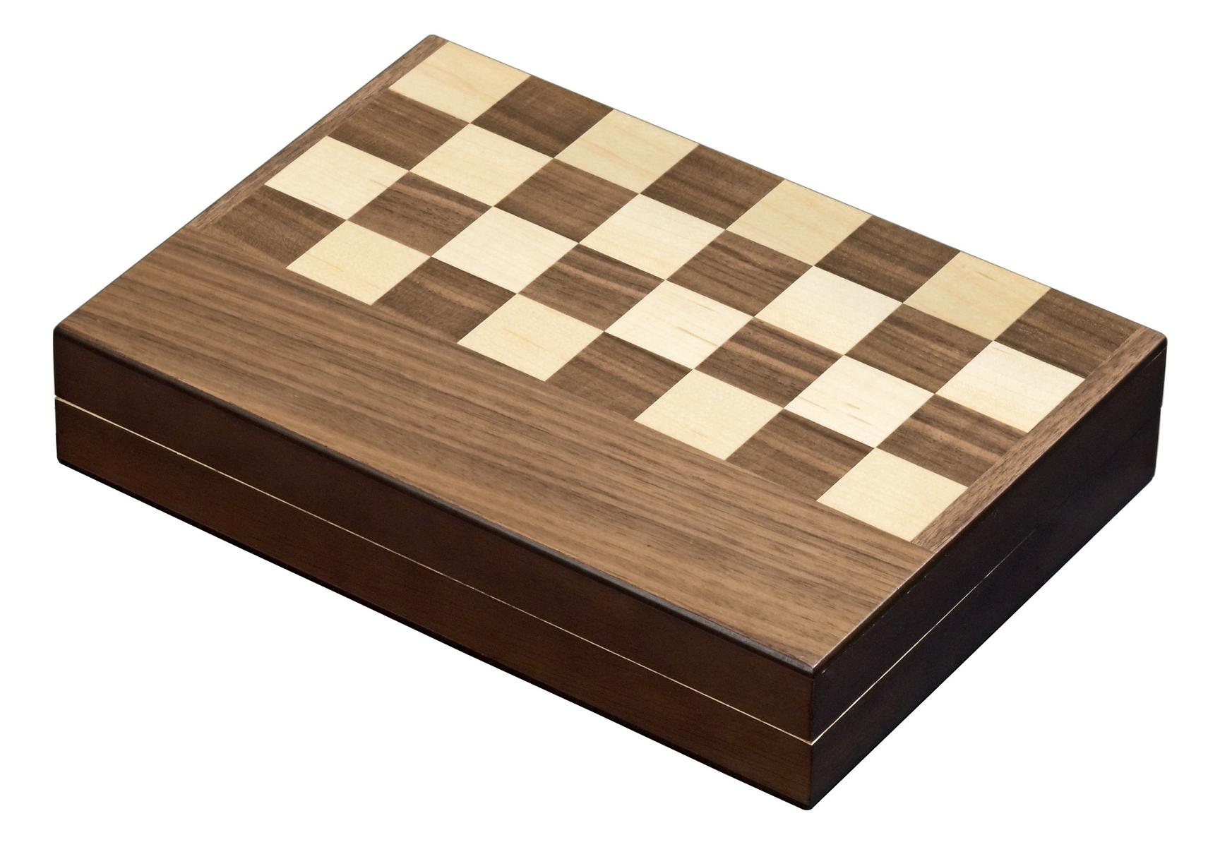 Schach Backgammon Dame Set, Feld 32 mm, Magnetverschluss