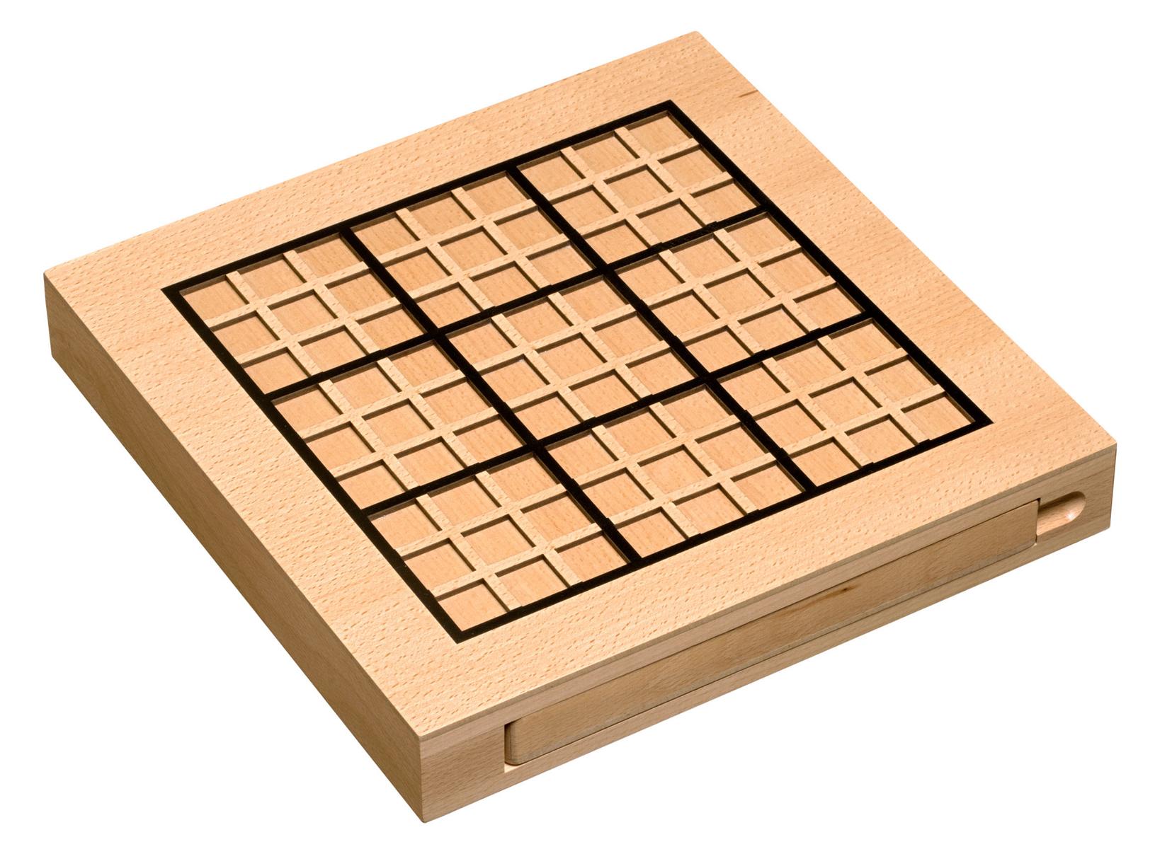 Sudoku, mit Aufbewahrungsfächer, FSC 100%