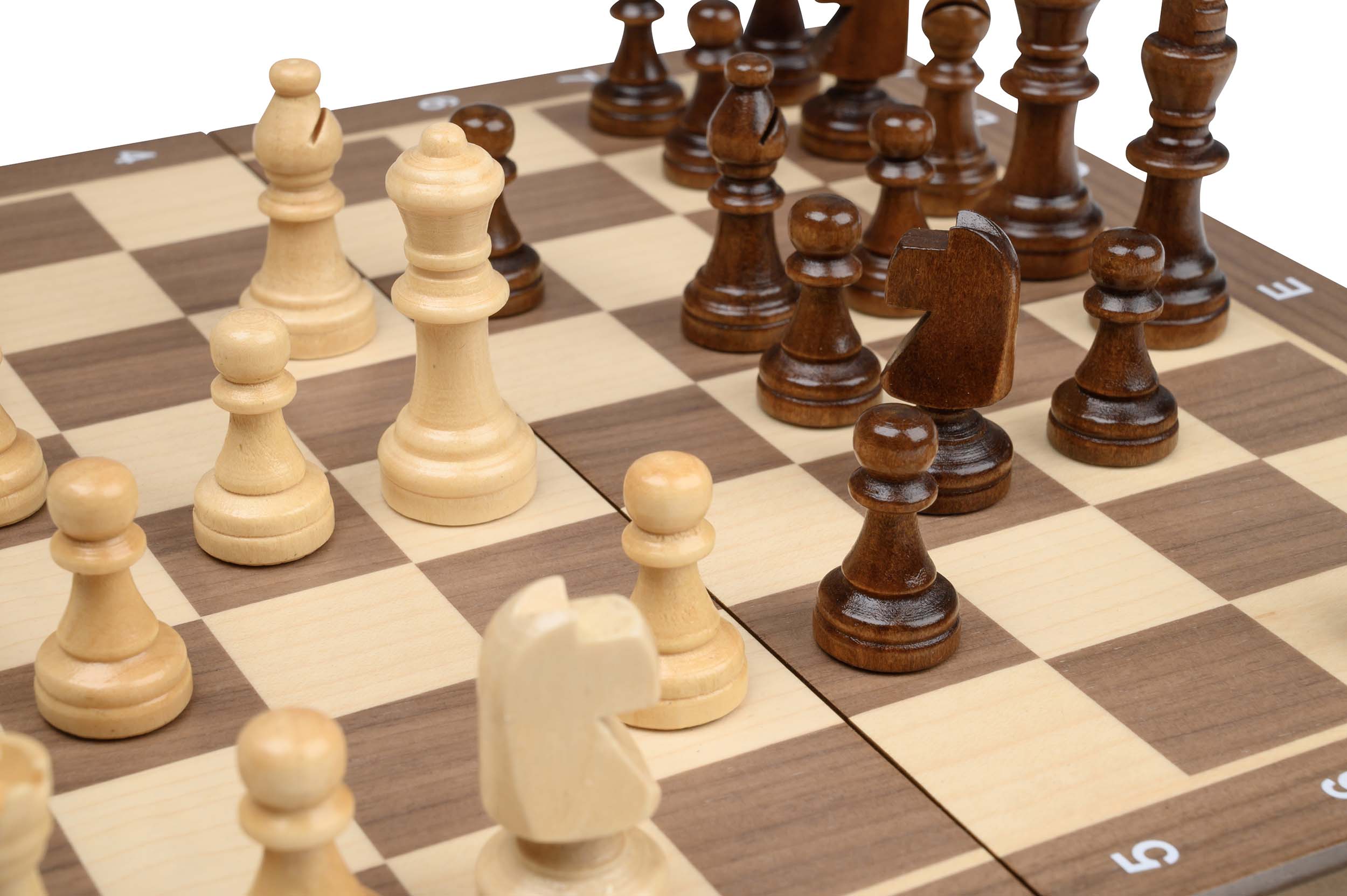 Chess cassette, field 25 mm, with numbers and letters