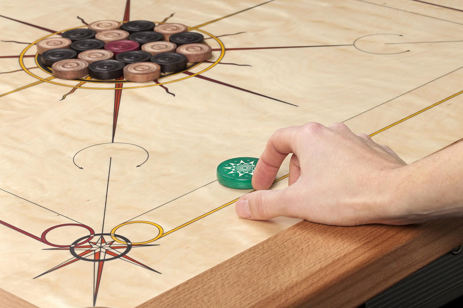 Carrom Superior, rot orange gelb