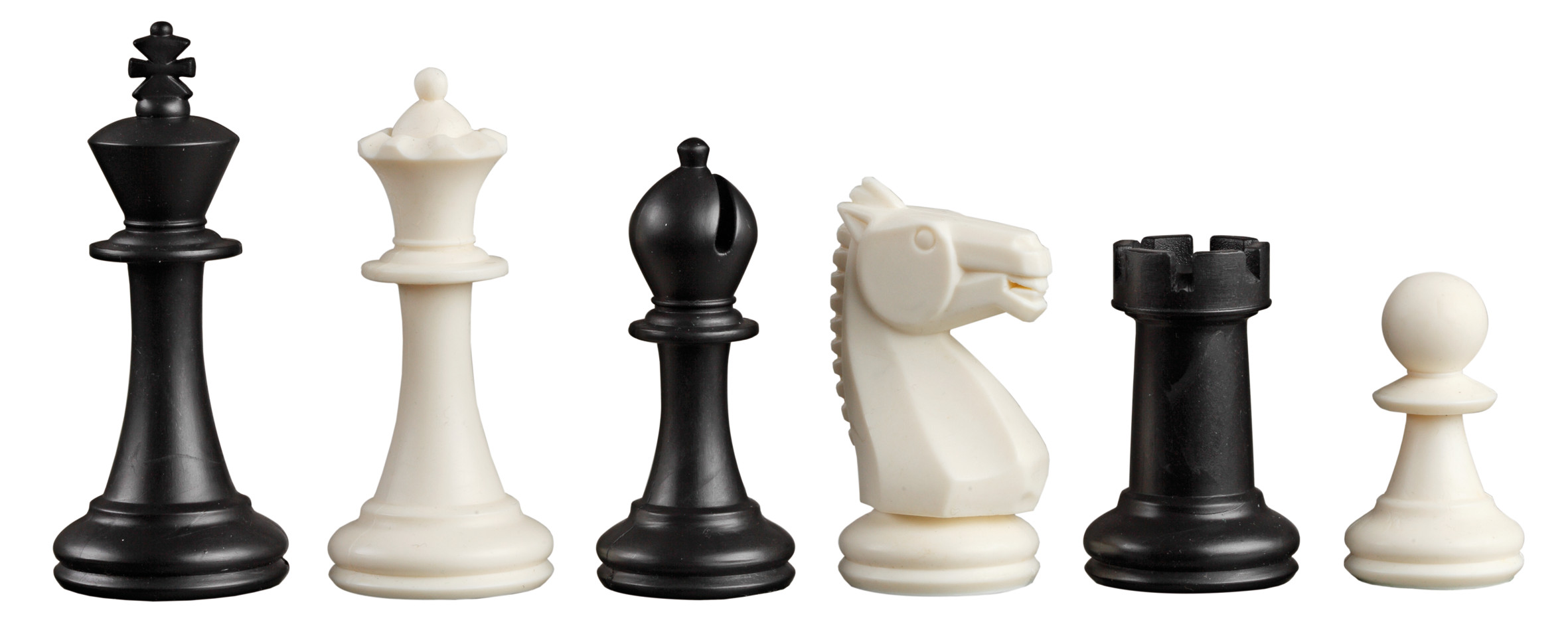 Schachfiguren Nerva, Königshöhe 76 mm, Kunststoff, im Polybeutel