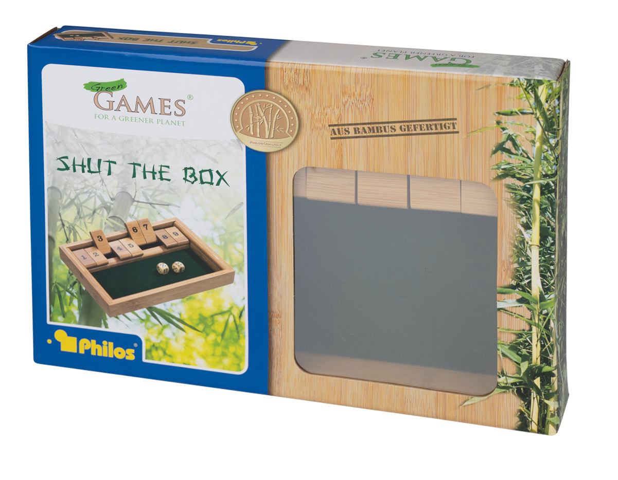 Shut The Box, 9er, Bambus