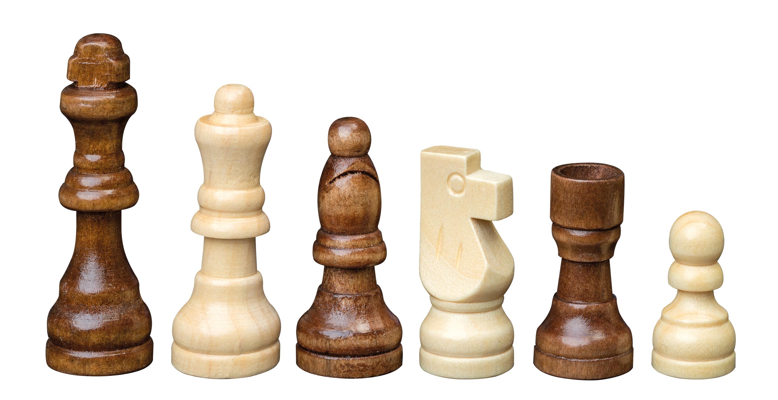 Schachfiguren Remus, Königshöhe 64 mm, in Holzbox