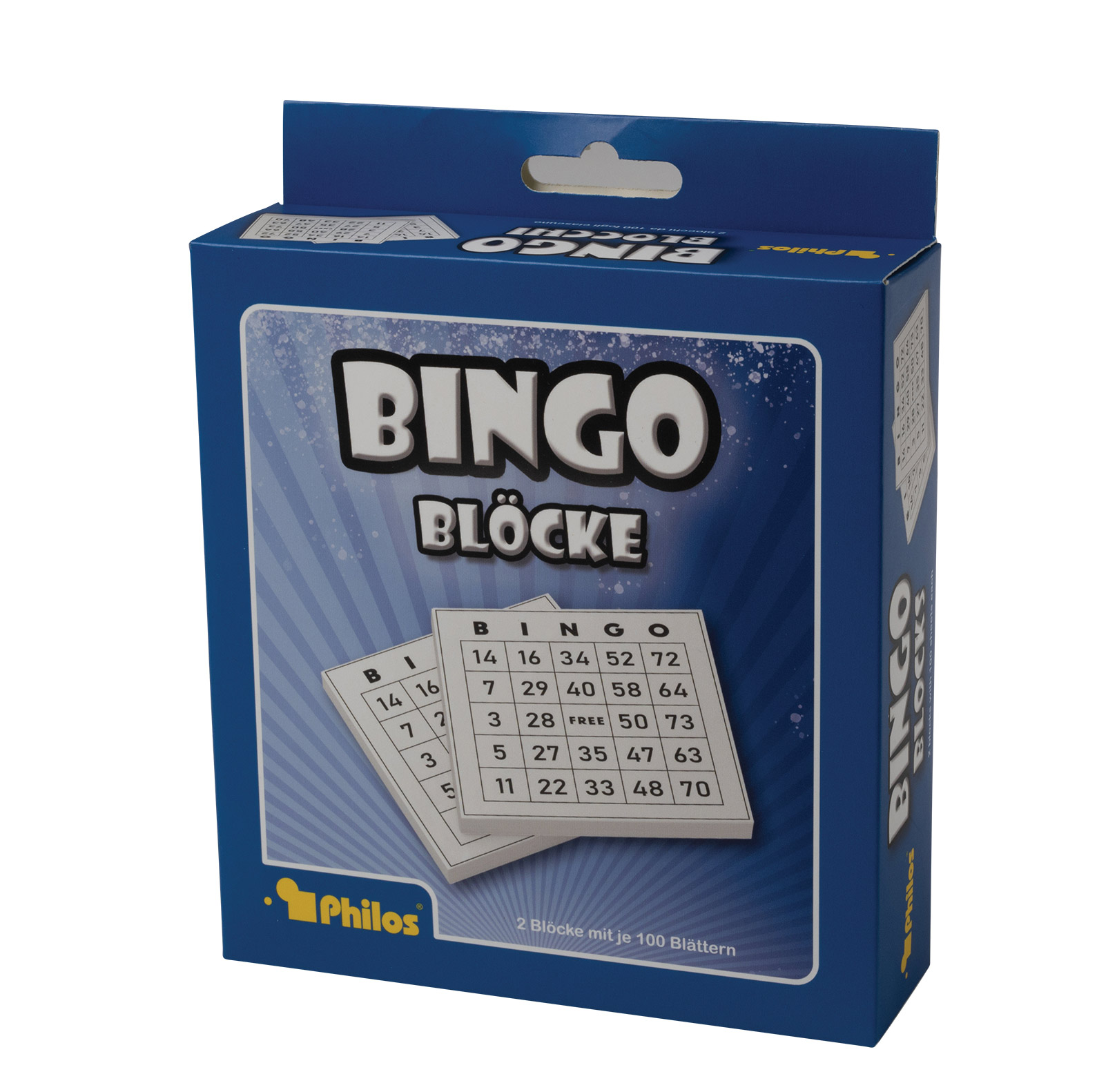 Bingo pads, 2 pieces with 100 sheets each