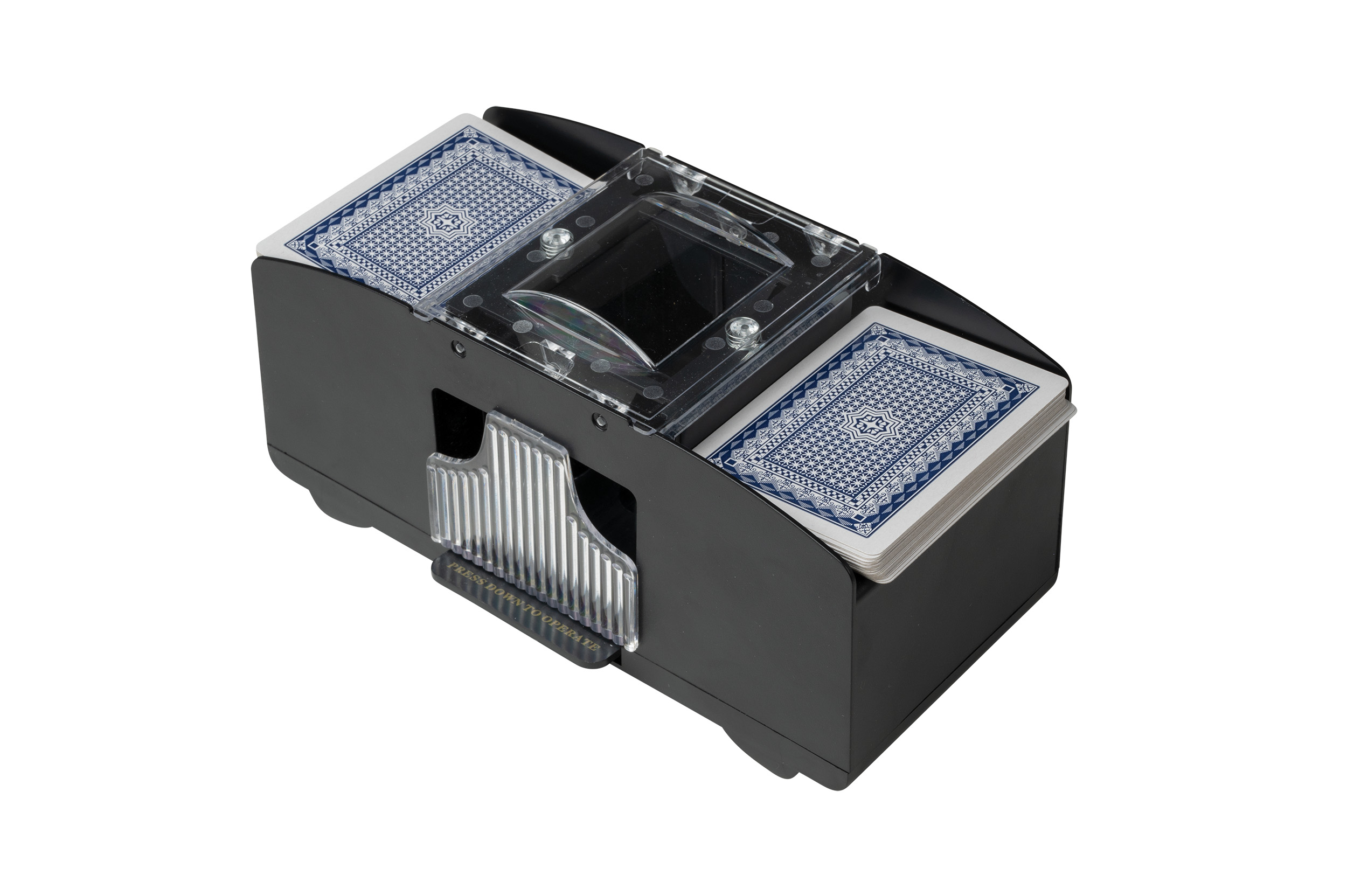 Automatic card shuffler, without playing cards