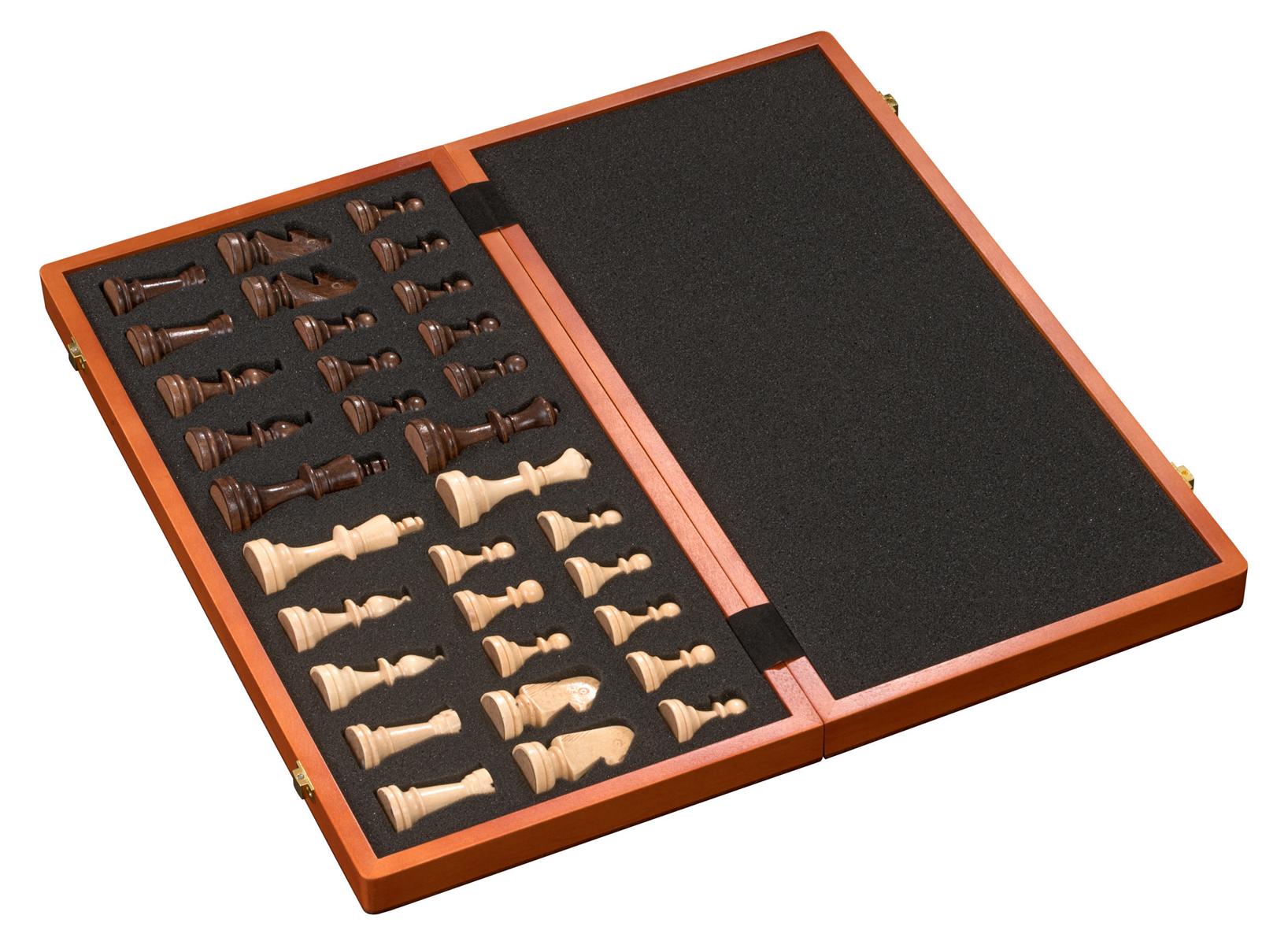 Chess cassette De Luxe, field 50 mm, with numbers and letters