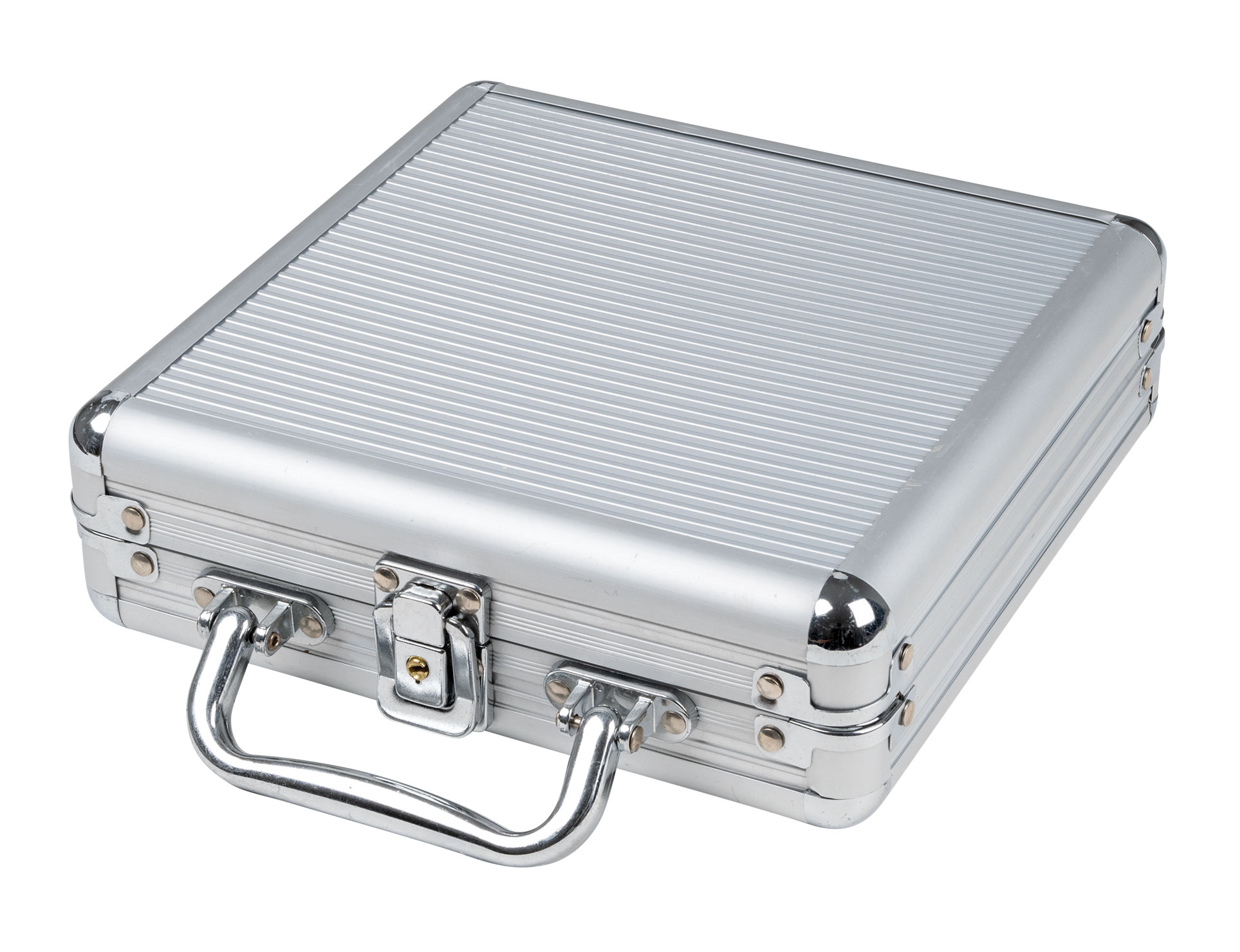Poker case, 100 poker chips in aluminum case