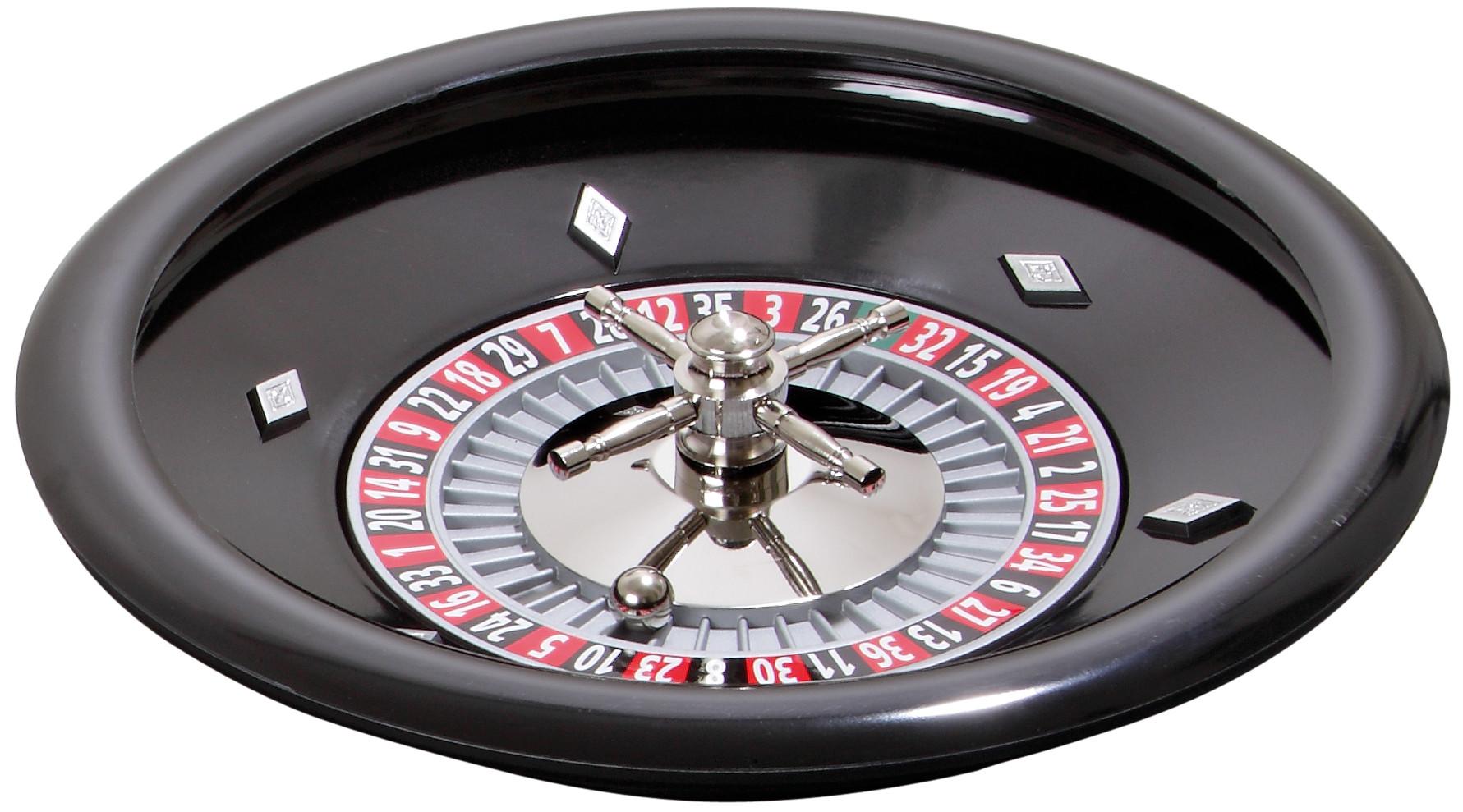 Roulette Set, Deluxe, mit Kunststoffteller