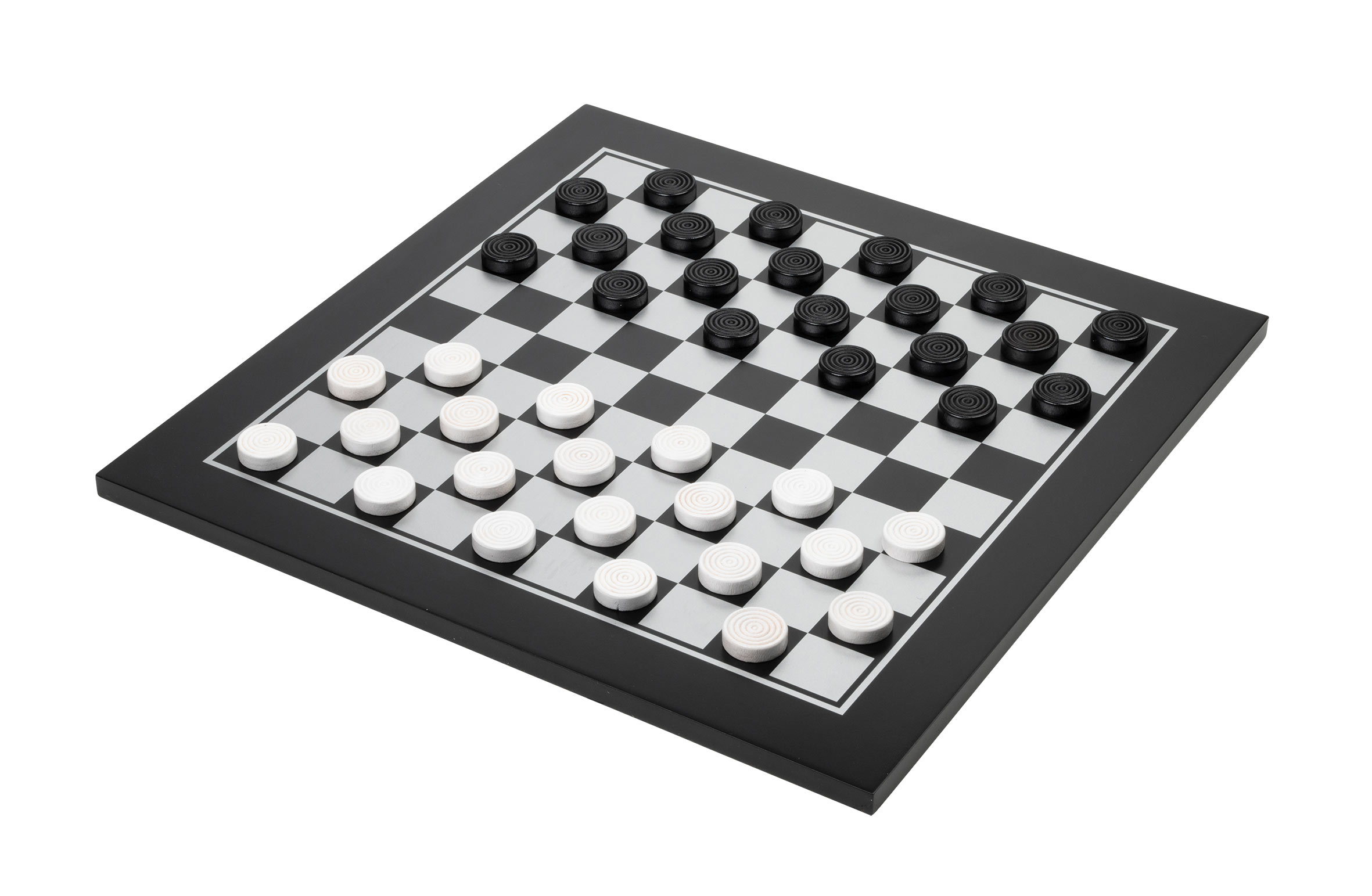 Chess Checkers Set, black, field 40 mm