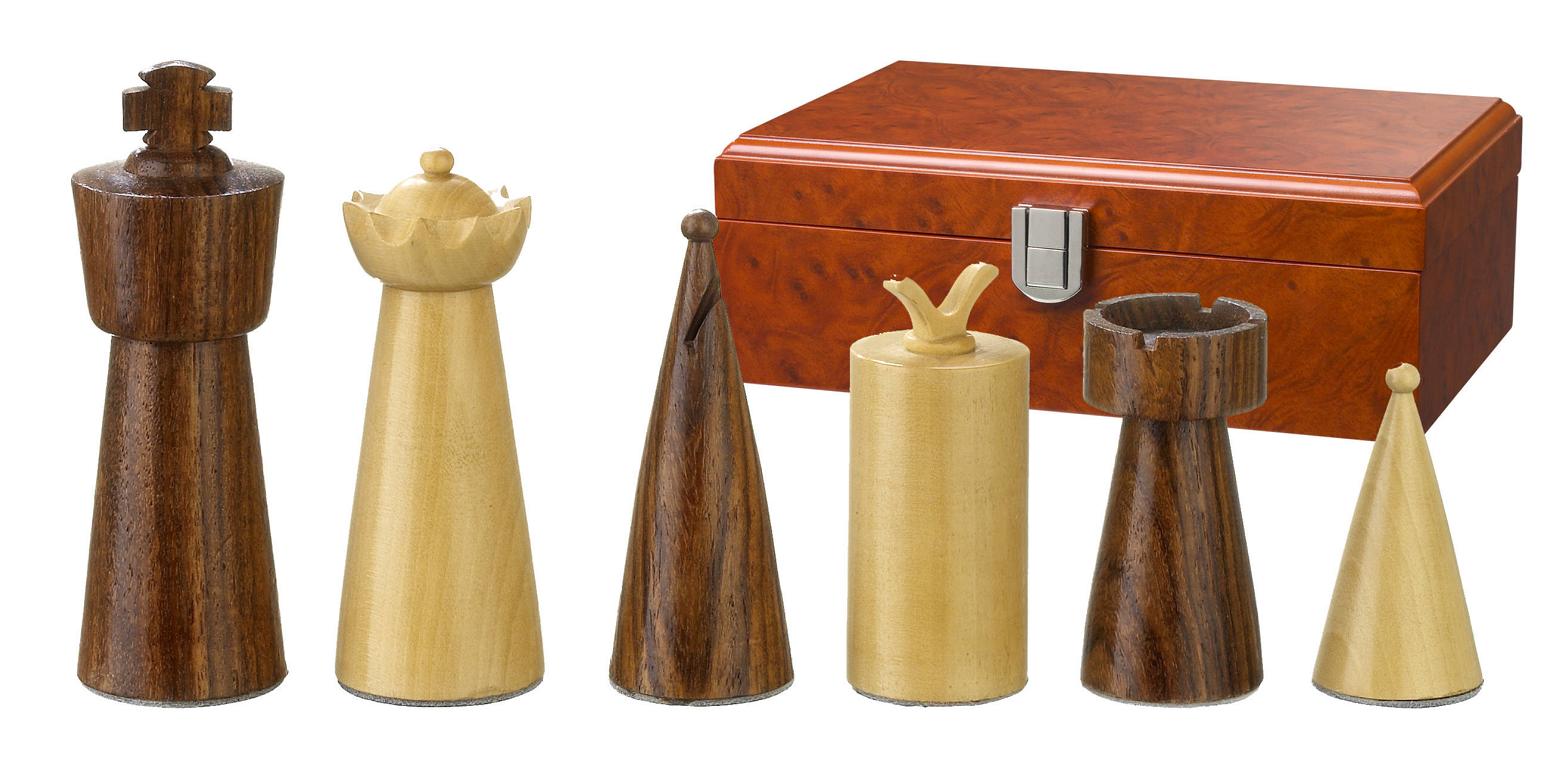 Schachfiguren Galba, Königshöhe 90 mm, in Holzbox