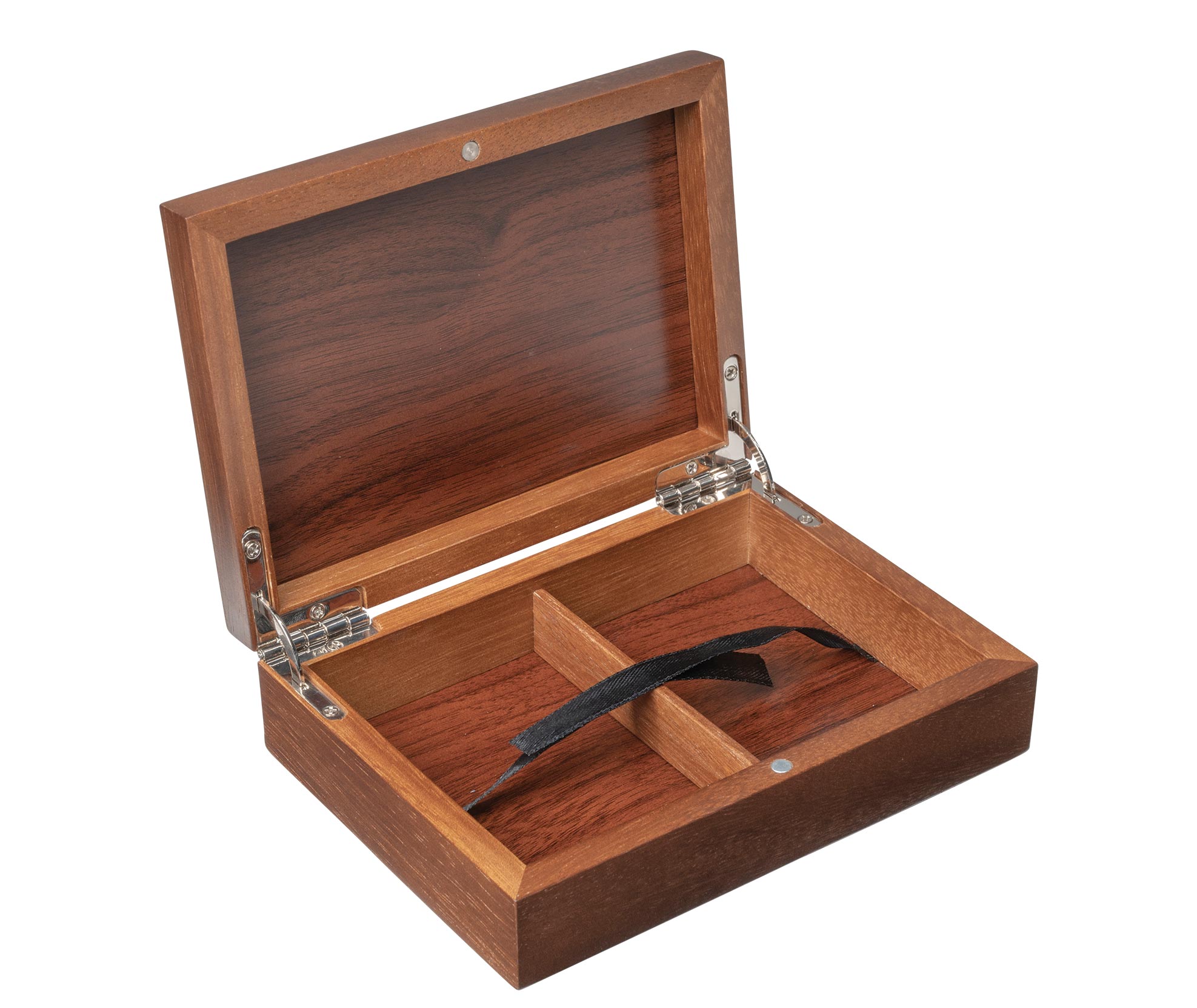 Box for playing cards, without content, dark optic, magnetic lock