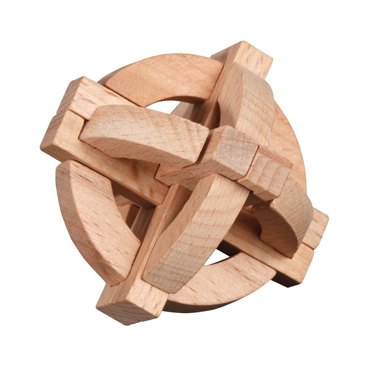 Puzzleset, number two, beech, 4 brainteasers