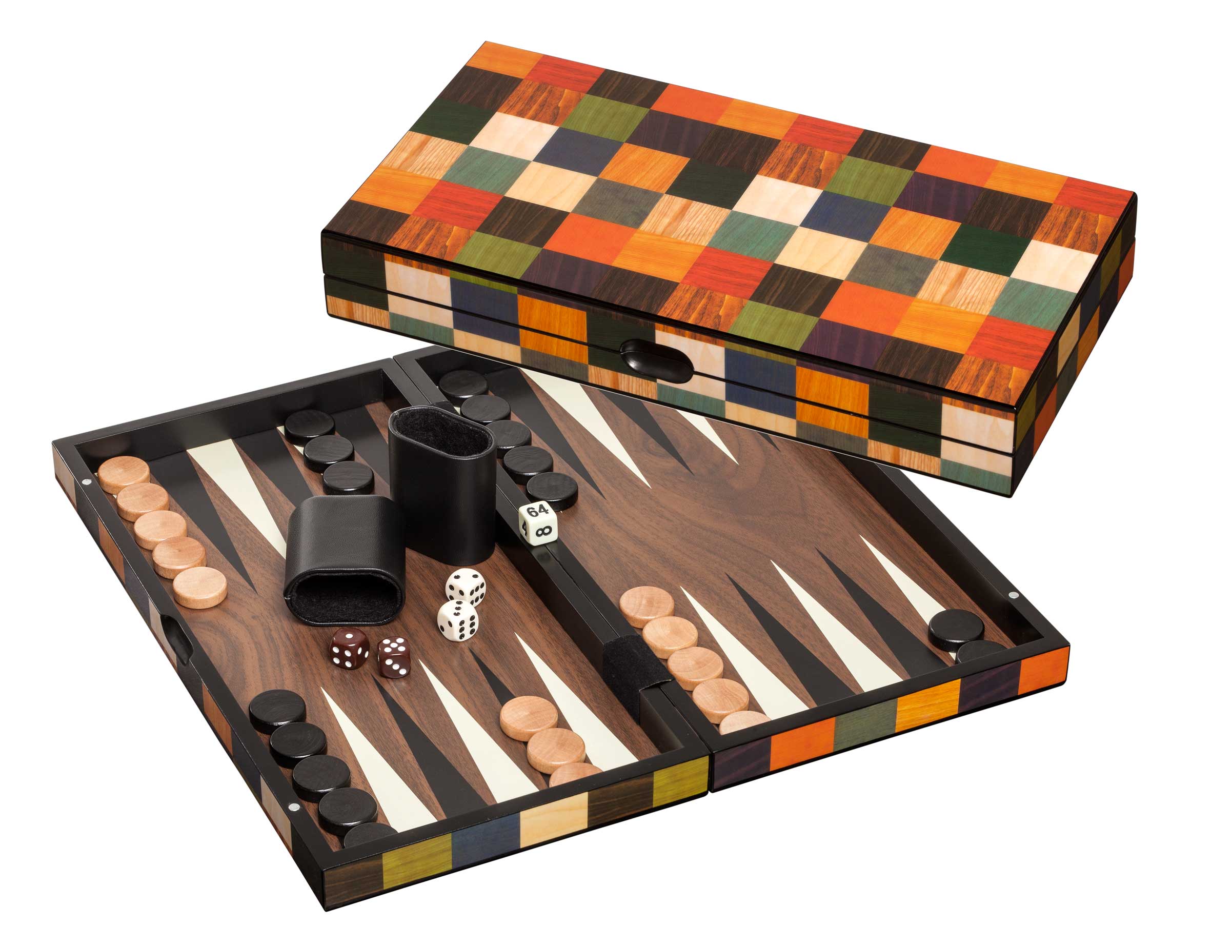 Backgammon Fourni, medium, Magnetverschluss
