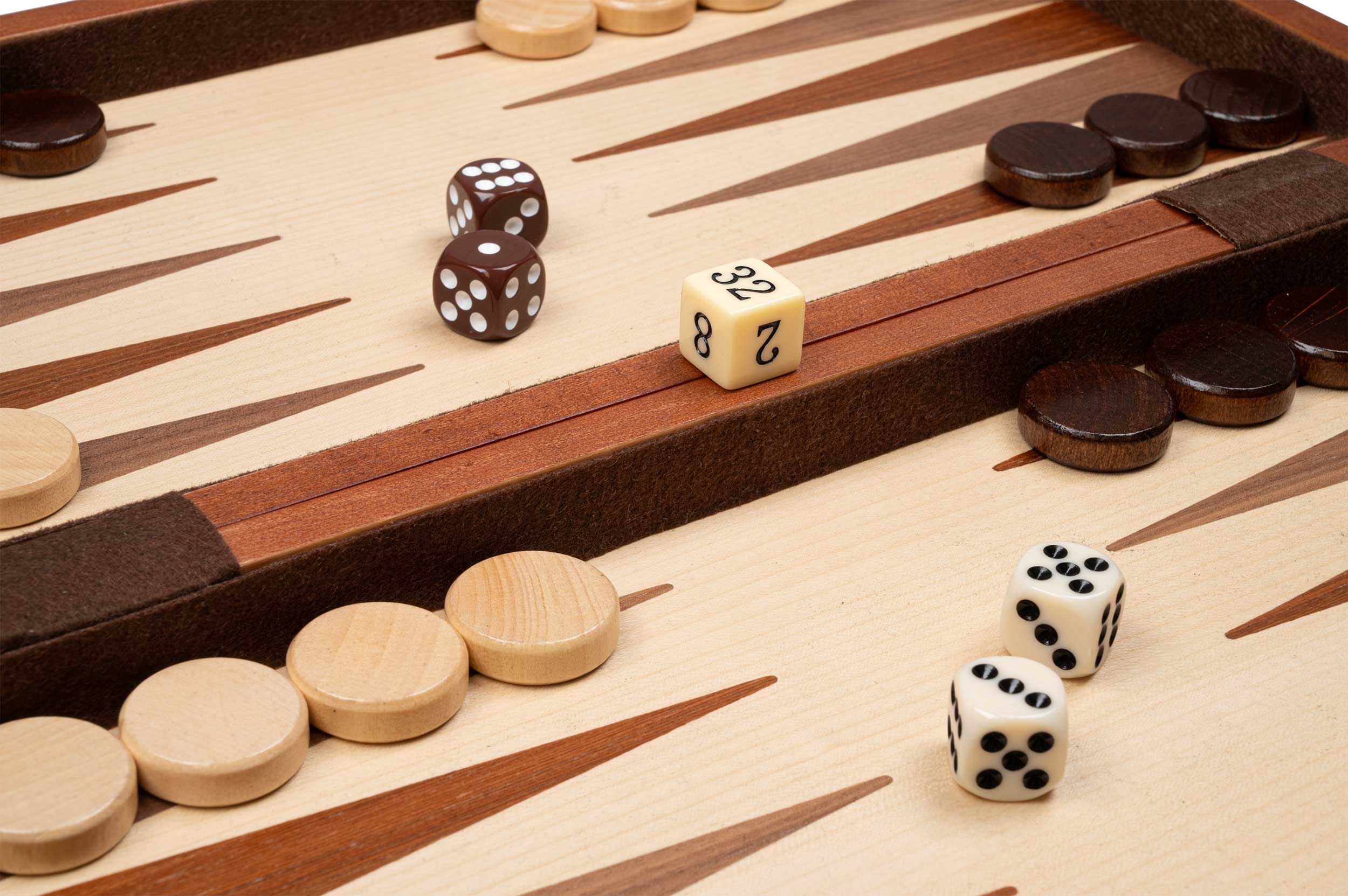 Chess Backgammon Checkers Set, field 42 mm, magnetic