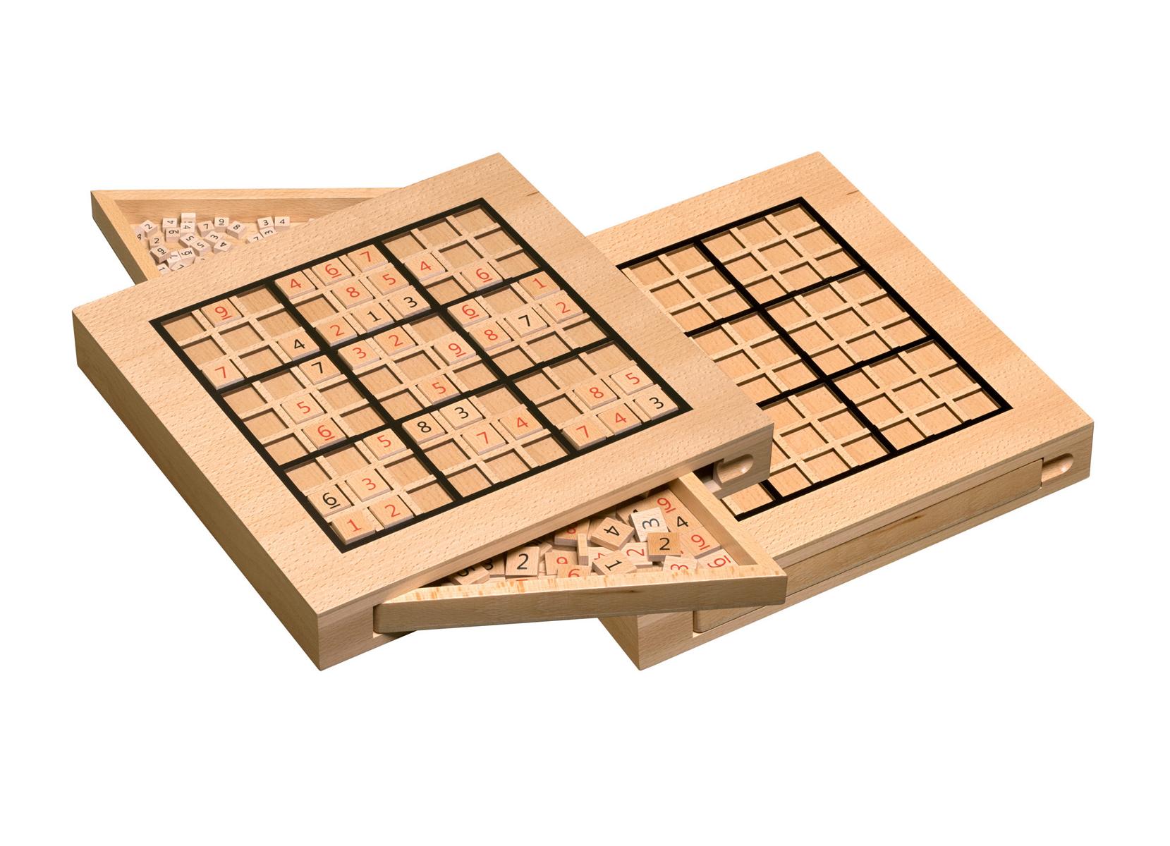 Sudoku, mit Aufbewahrungsfächer, FSC 100%