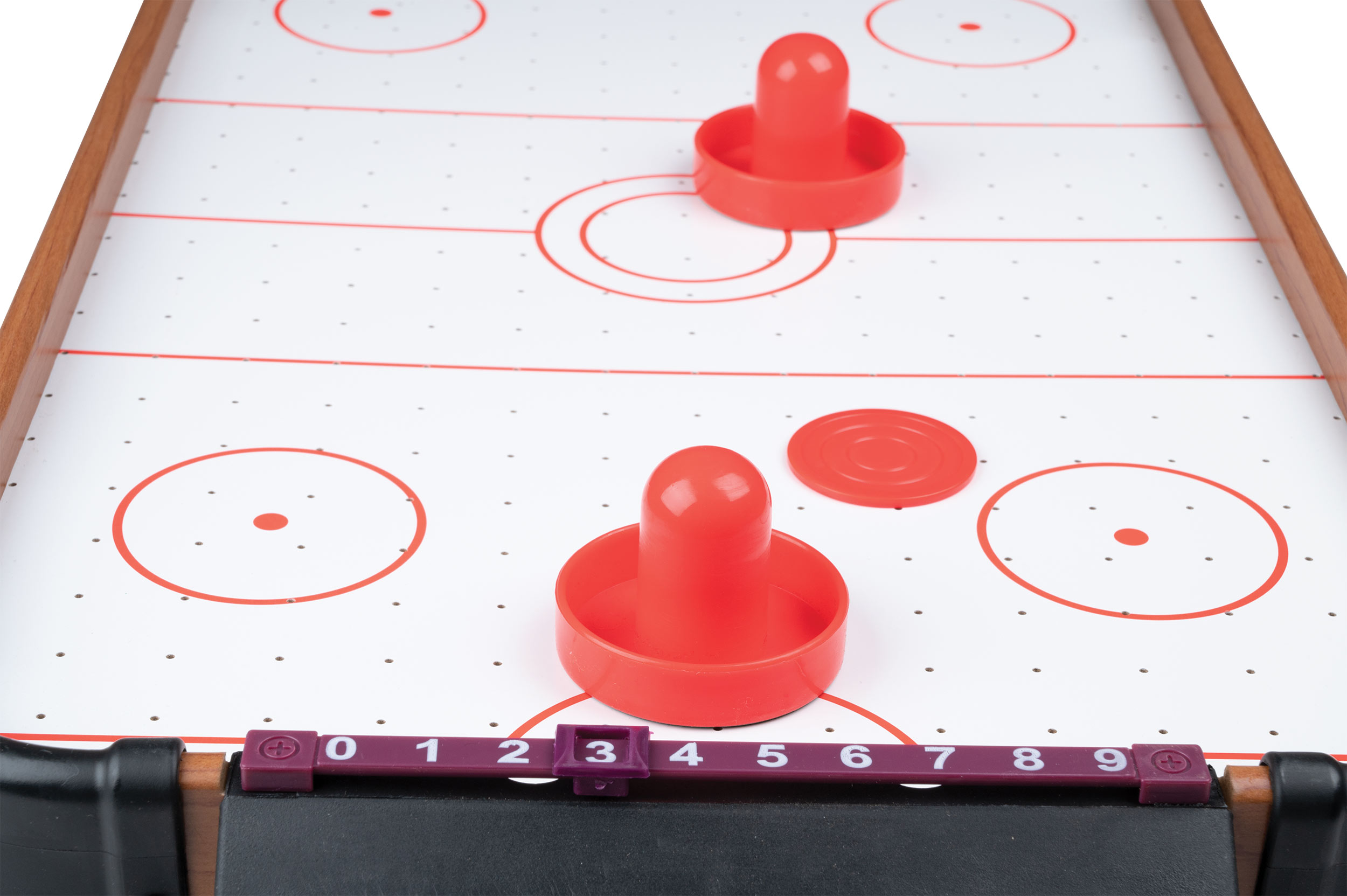 Air hockey, table game, with blower