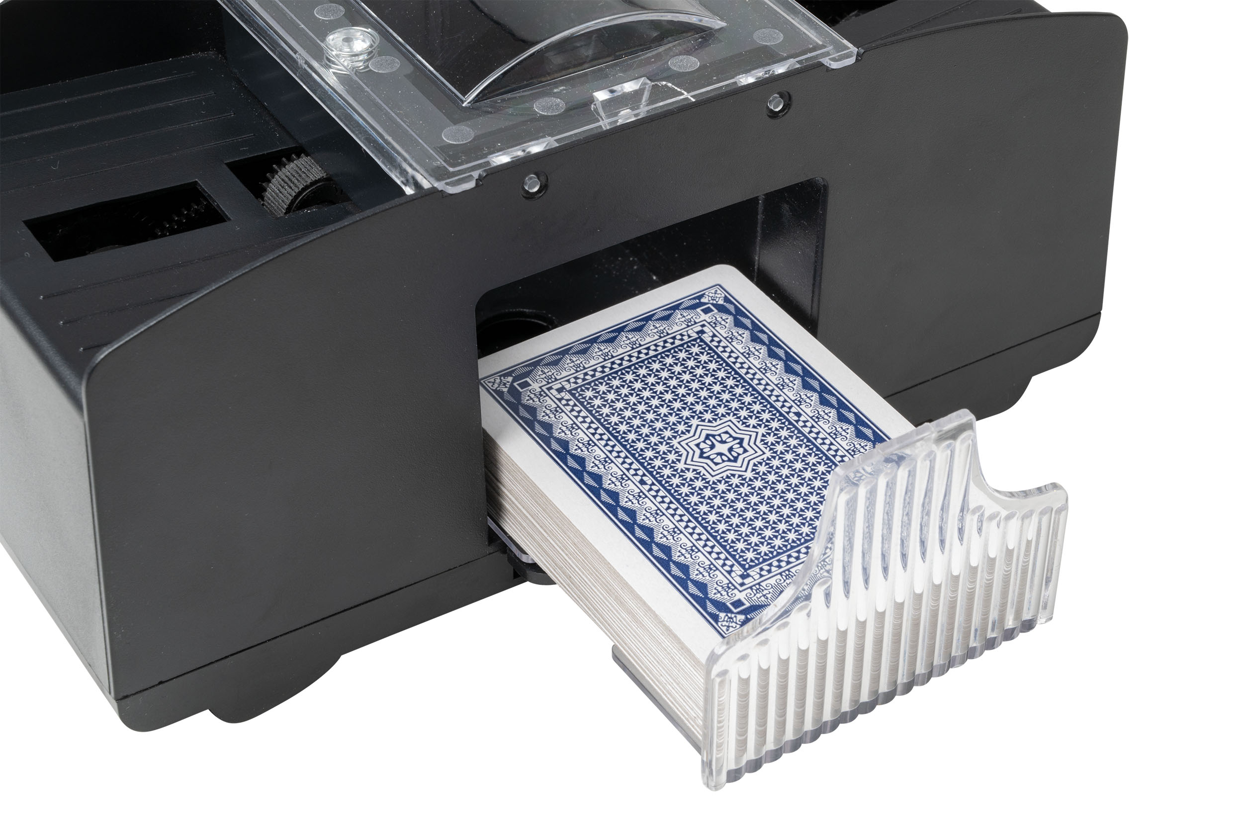 Automatic card shuffler, without playing cards