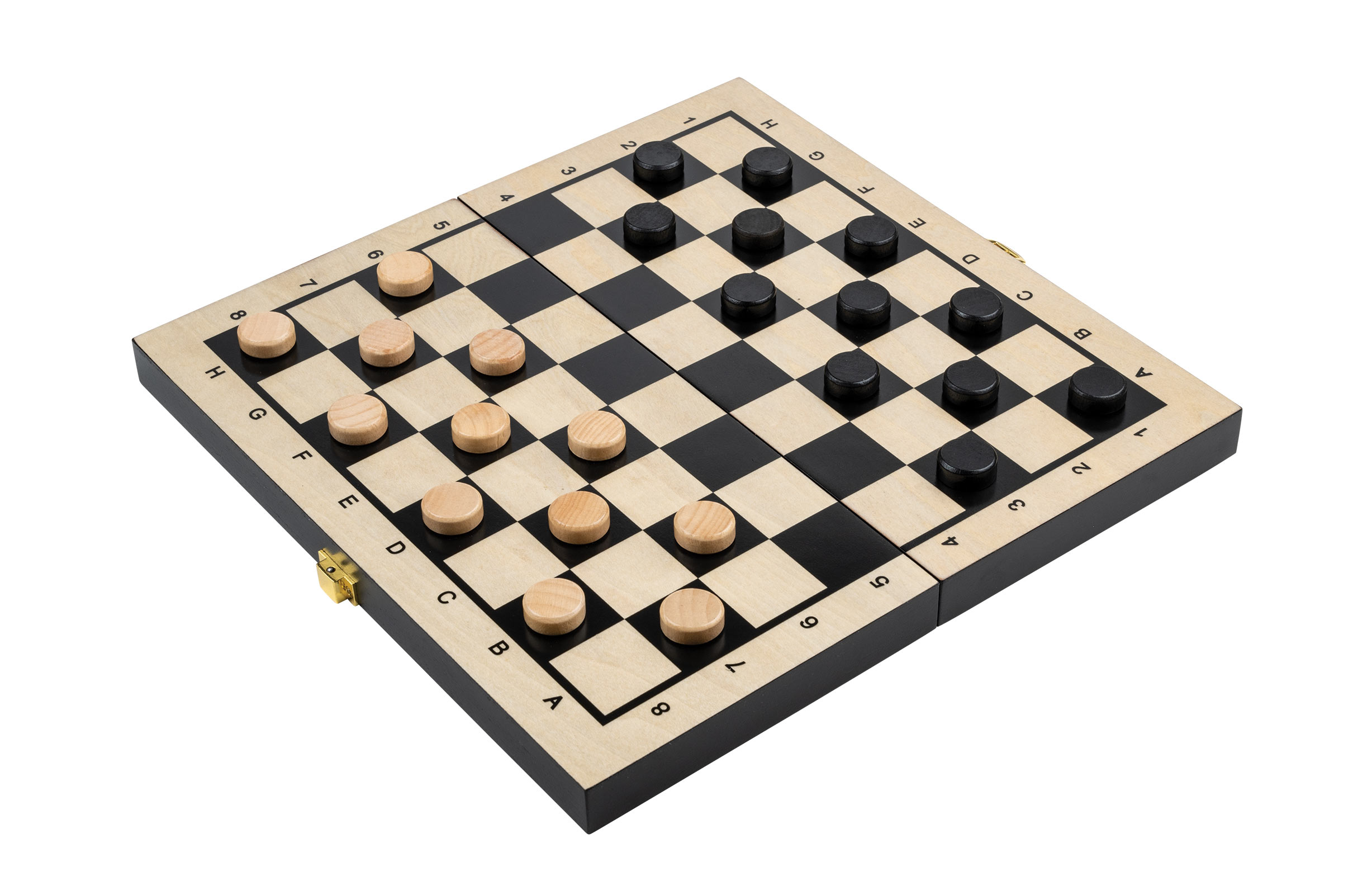 Chess Backgammon Checkers Set, travel, field 30 mm