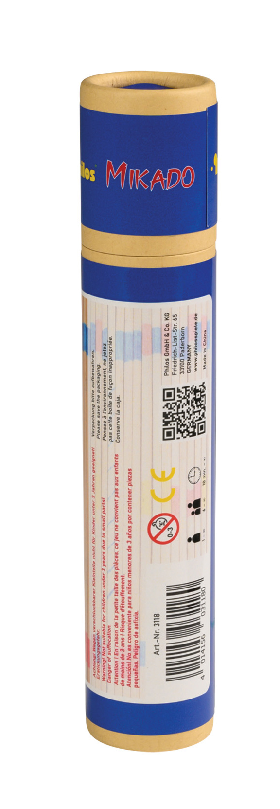 Mikado, bamboo, in cardboard tube