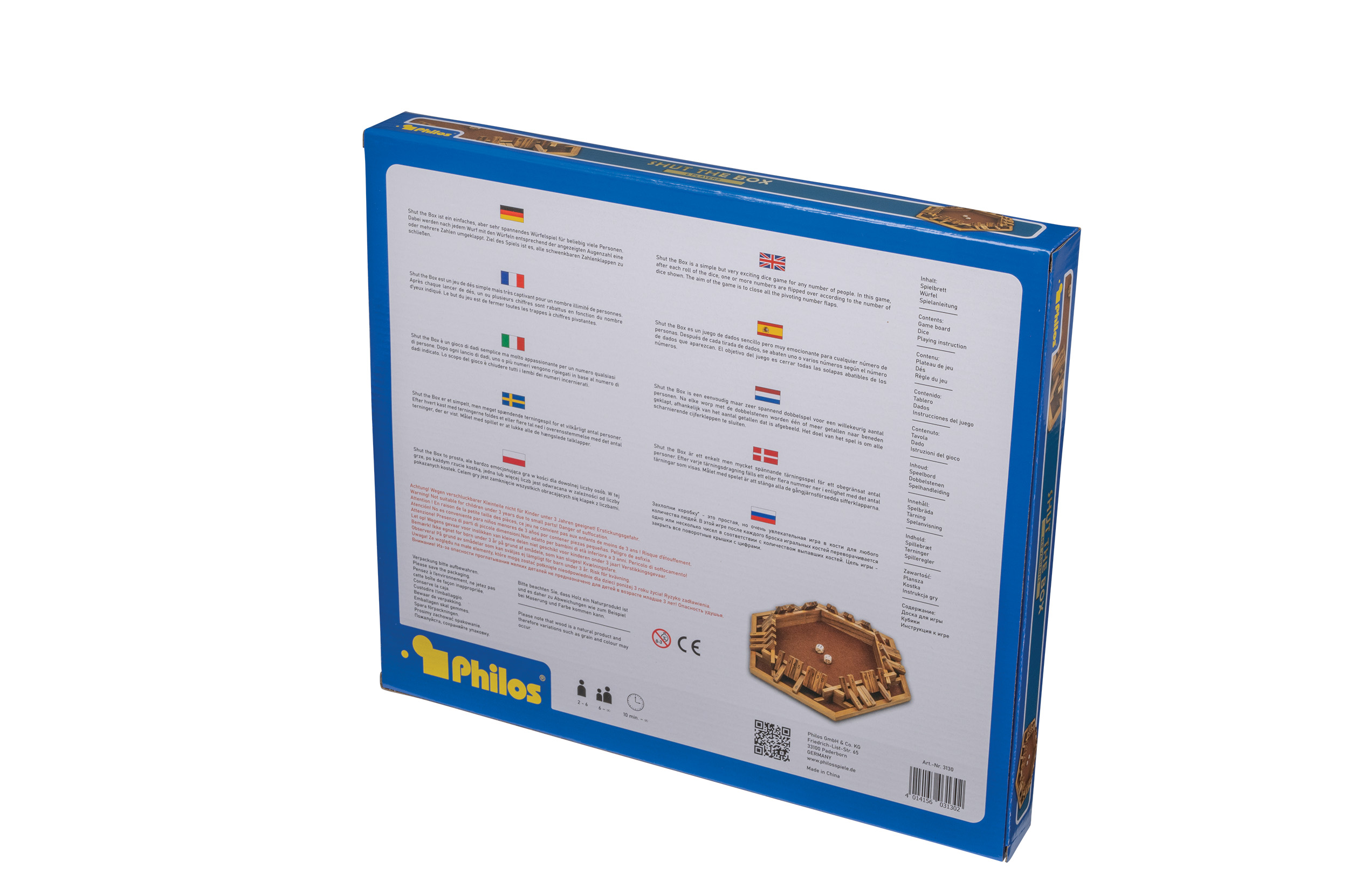 Shut The Box, 10 numbers, 6 players
