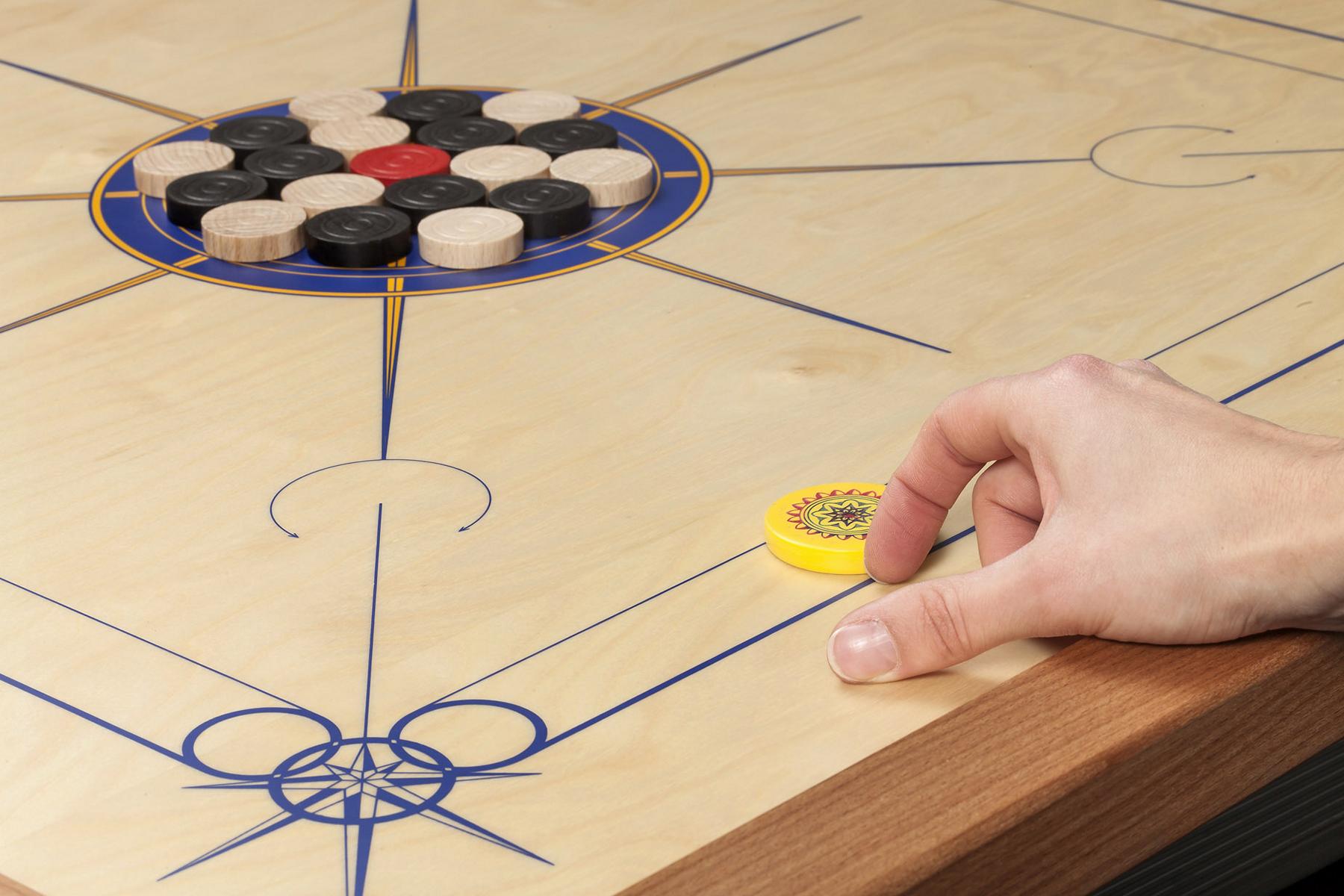 Carrom Standard, blau gelb