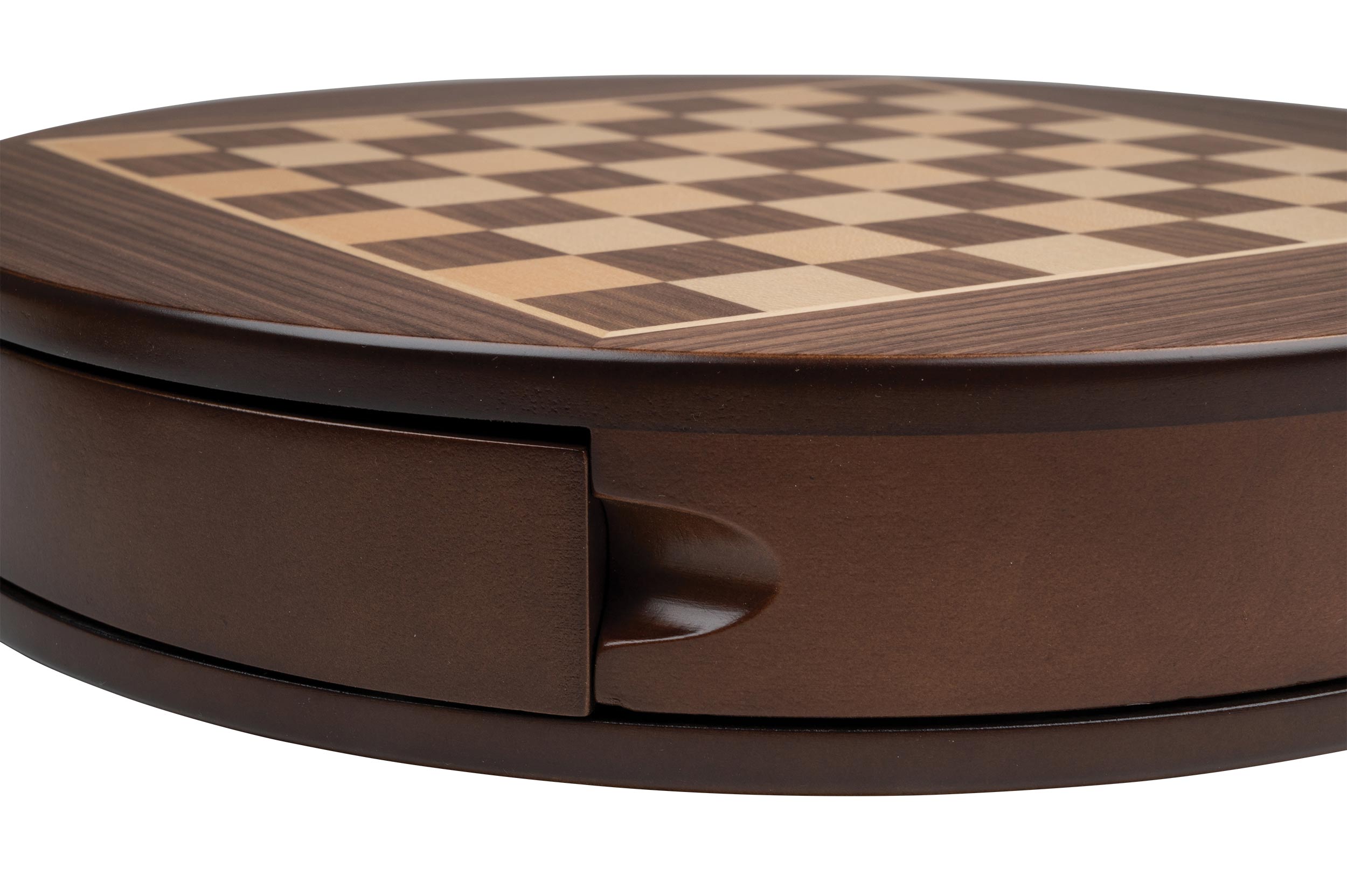 Chess cassette, rounded, field 25 mm, magnetic