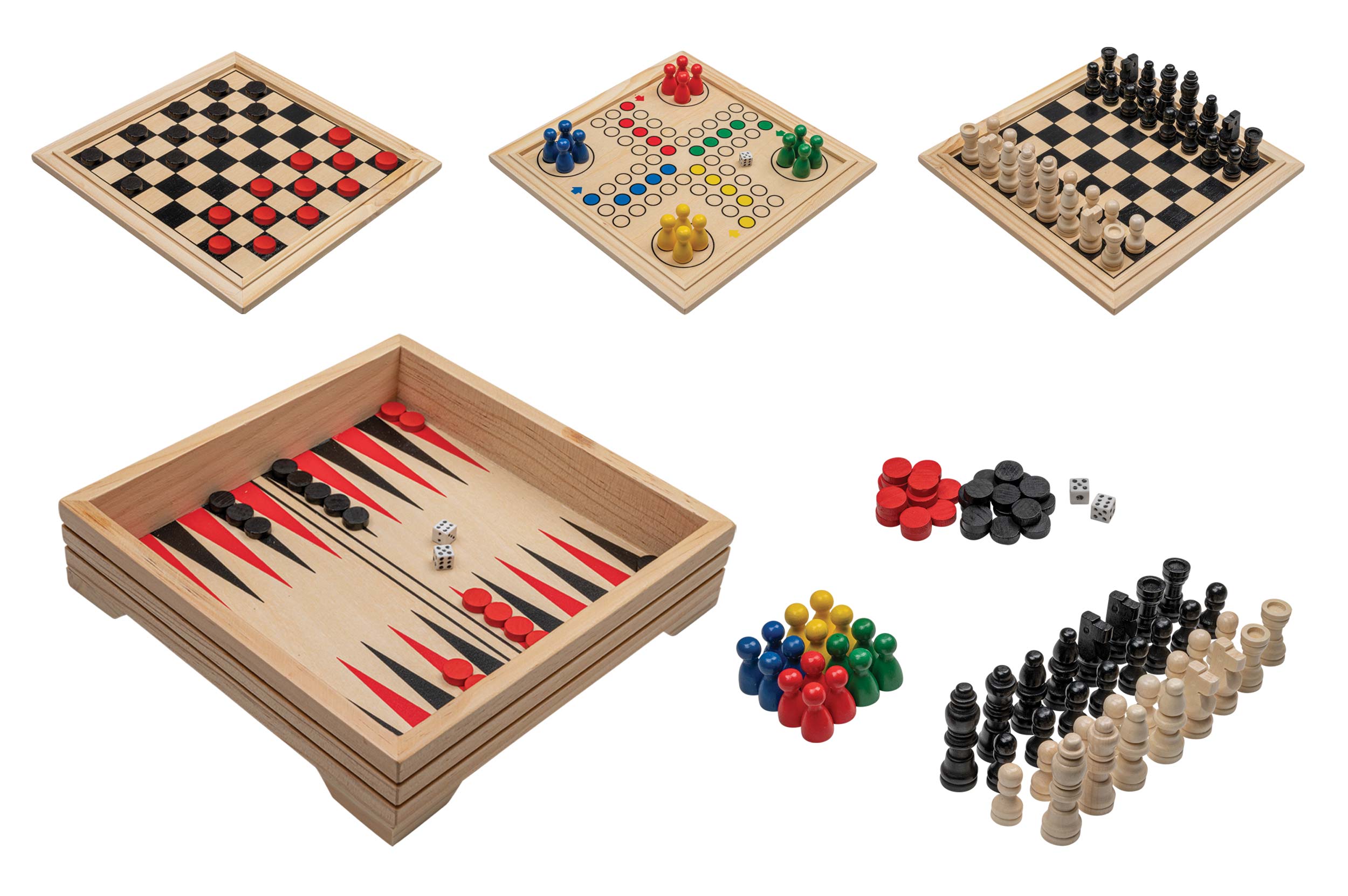 Wooden Game Compendium, Travel, FSC 100%