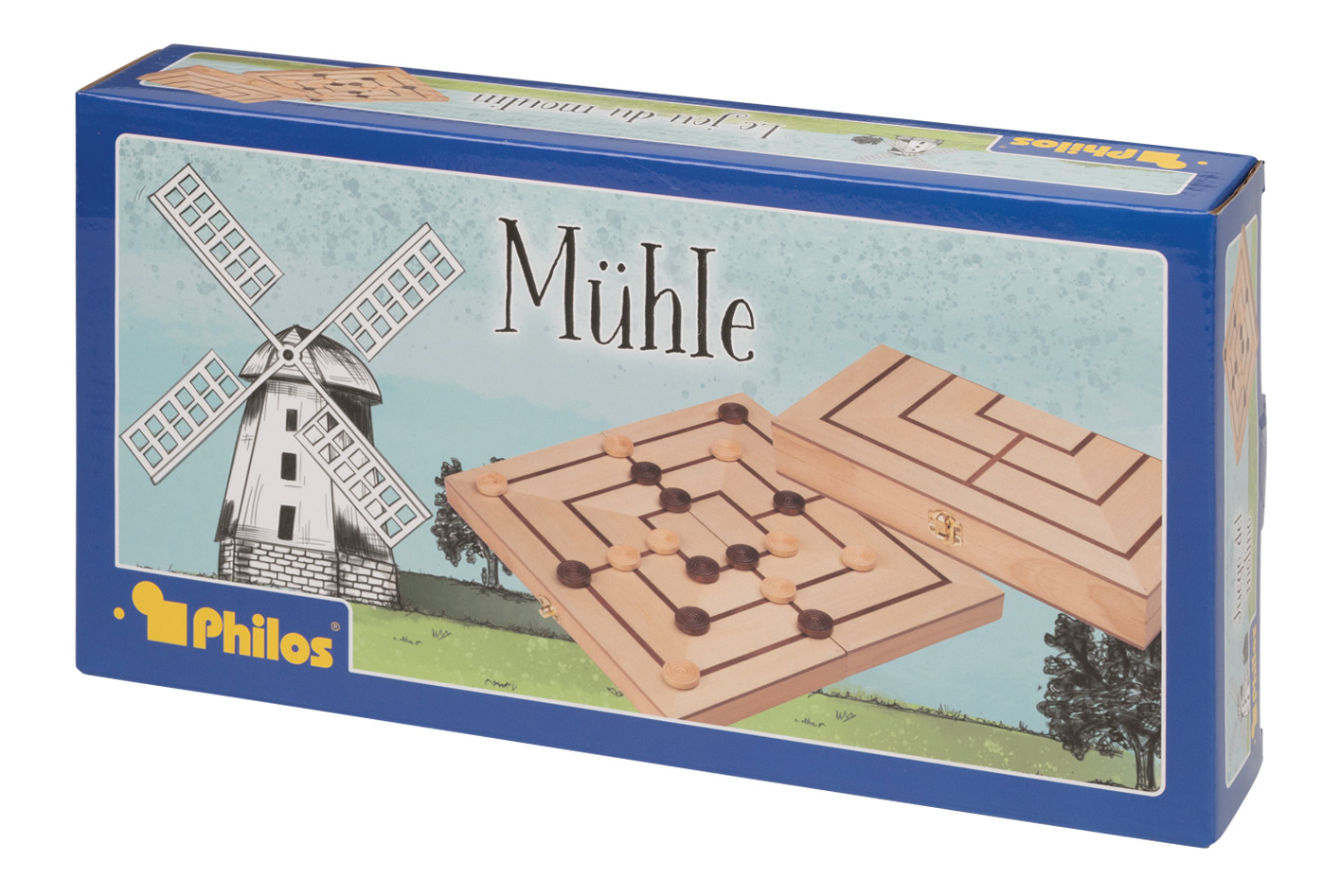 Mühle, Holzkassette