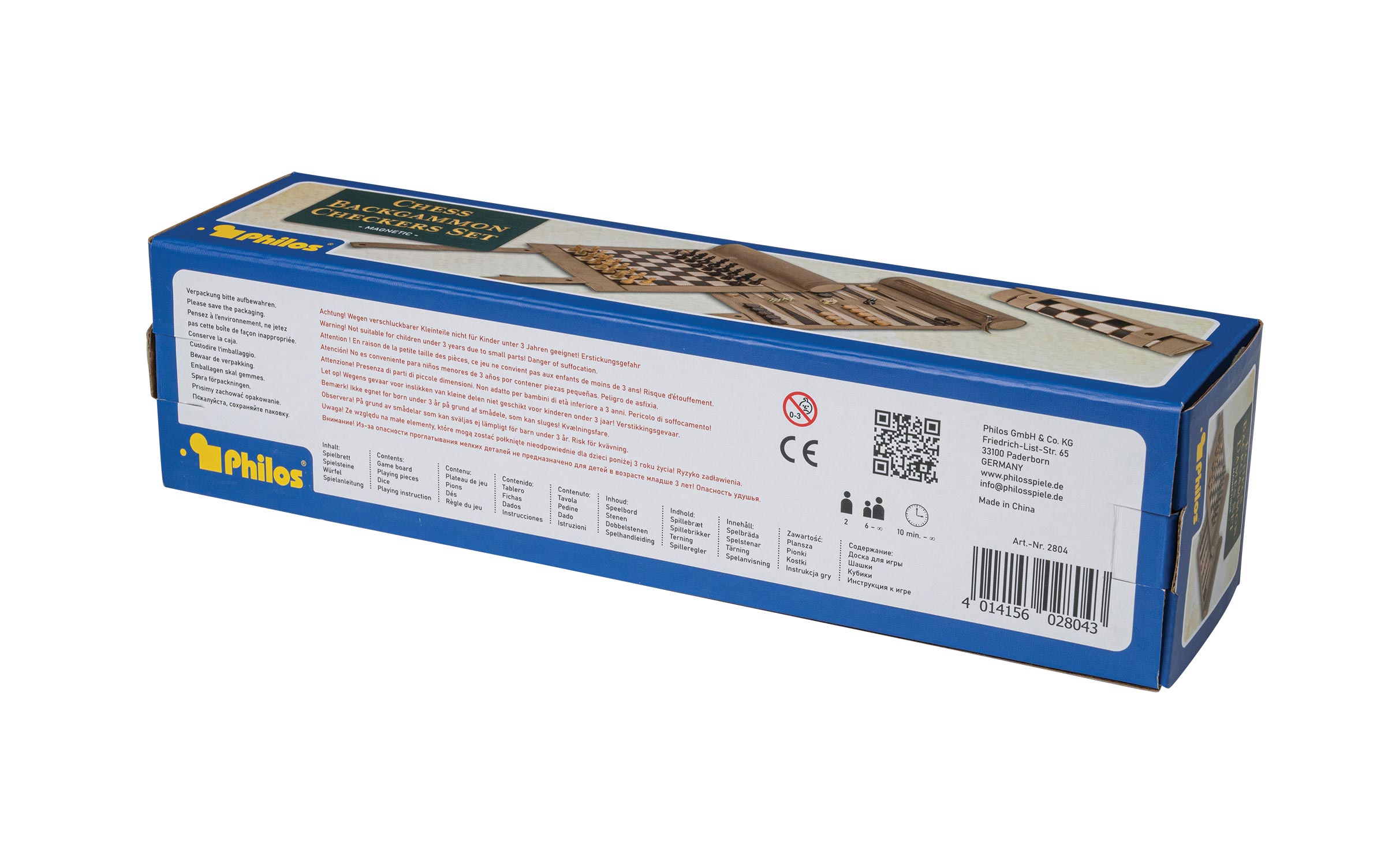 Chess Backgammon Checkers Set, travel, imitation leather, field 28 mm, magnetic