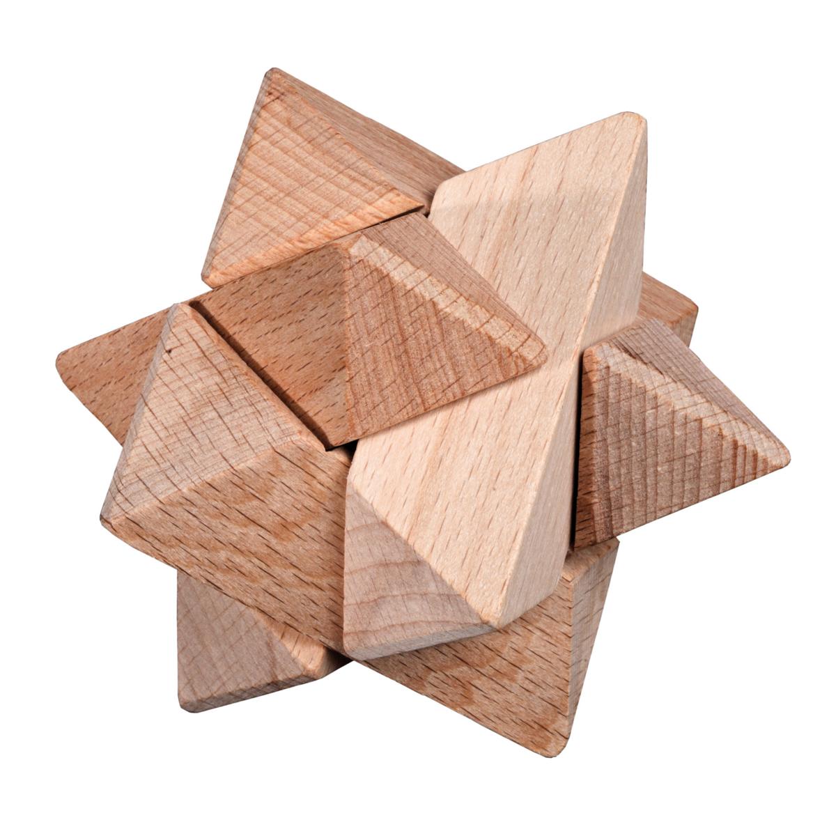 Puzzleset, number two, beech, 4 brainteasers
