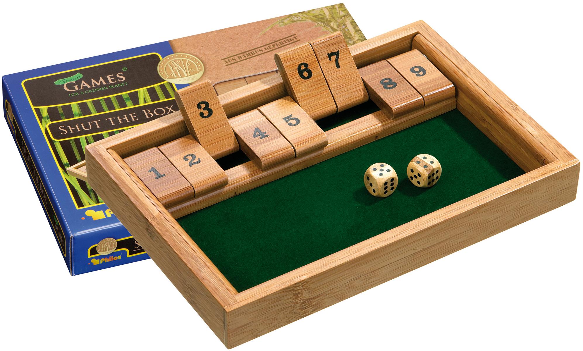 Shut The Box, 9er, Bambus