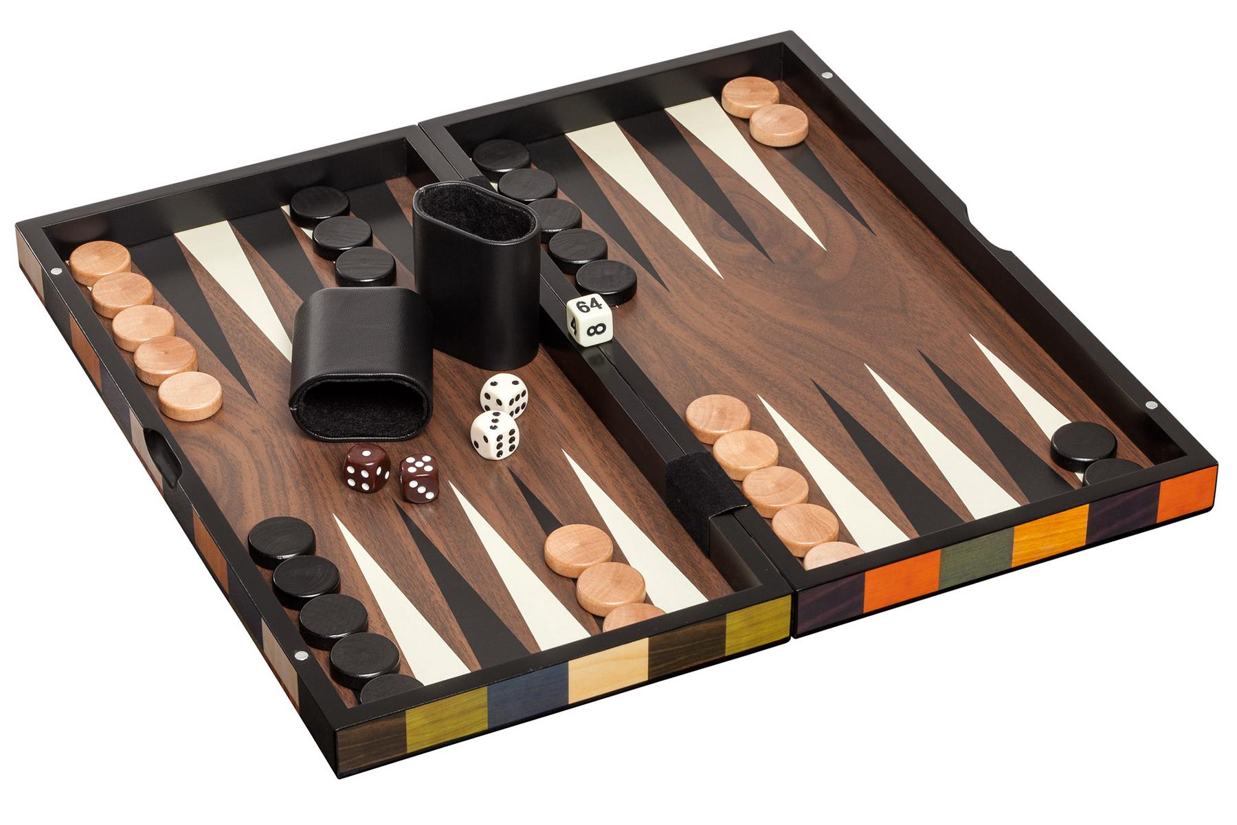 Backgammon Fourni, medium, Magnetverschluss