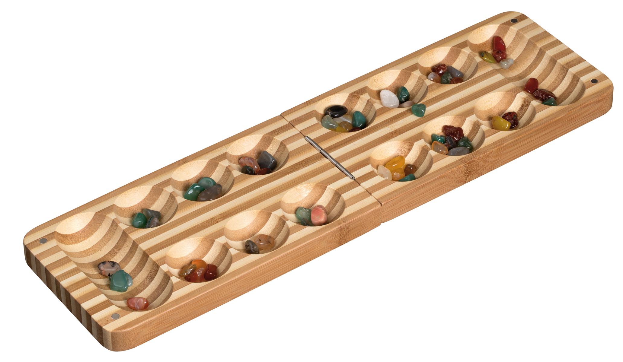 Mancala, foldable, bamboo