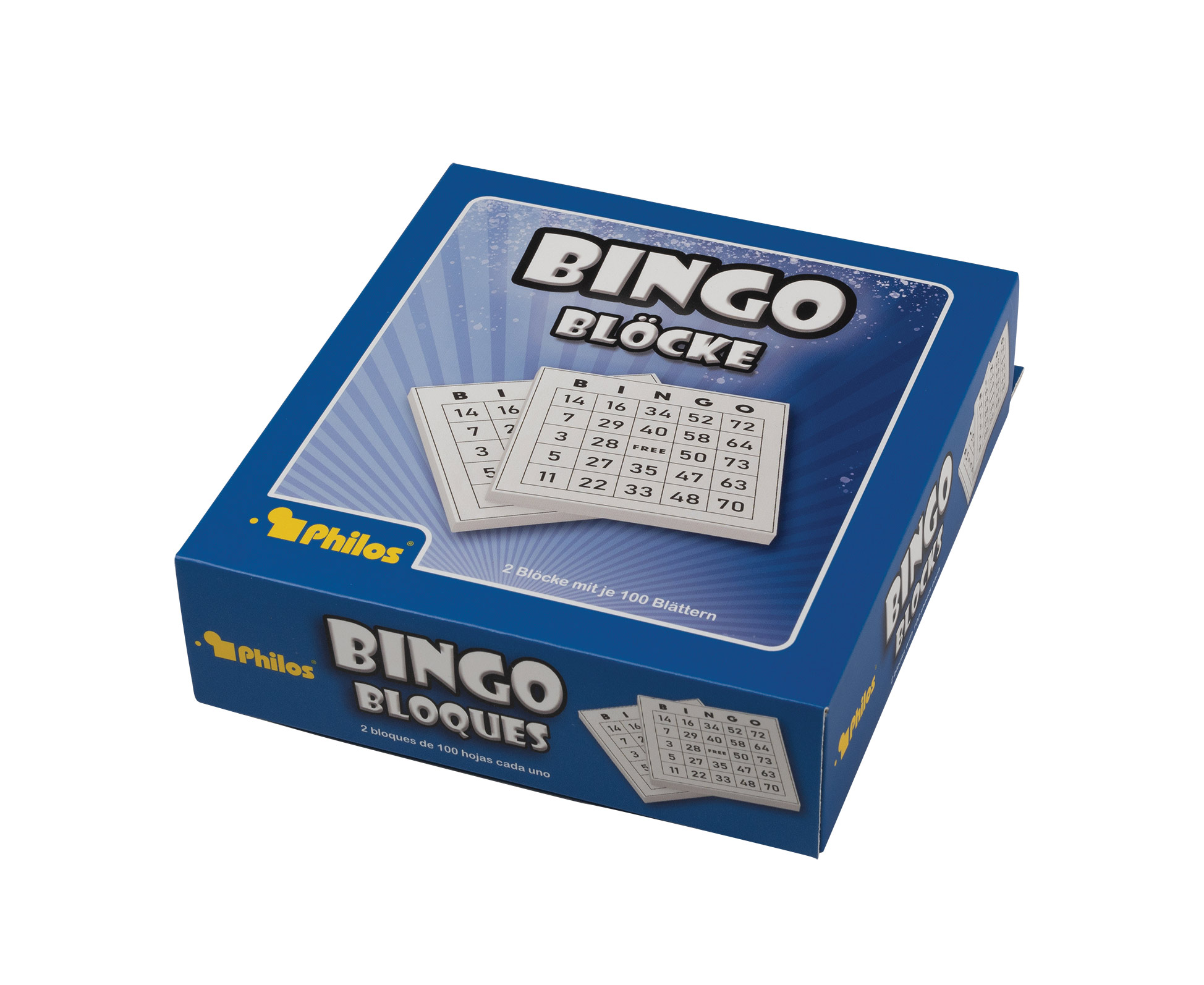 Bingo pads, 2 pieces with 100 sheets each