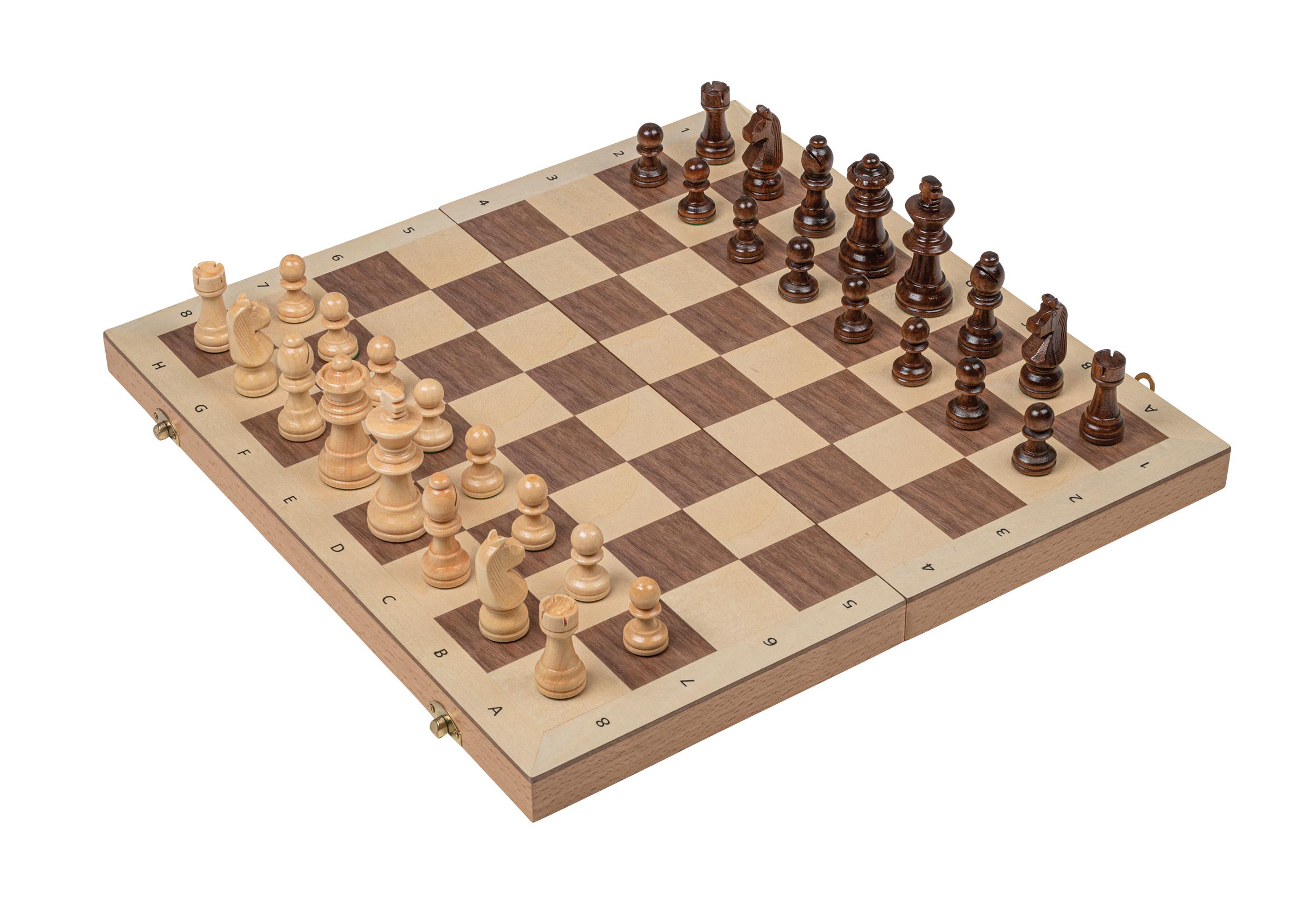 Chess cassette, field 45 mm, with numbers and letters