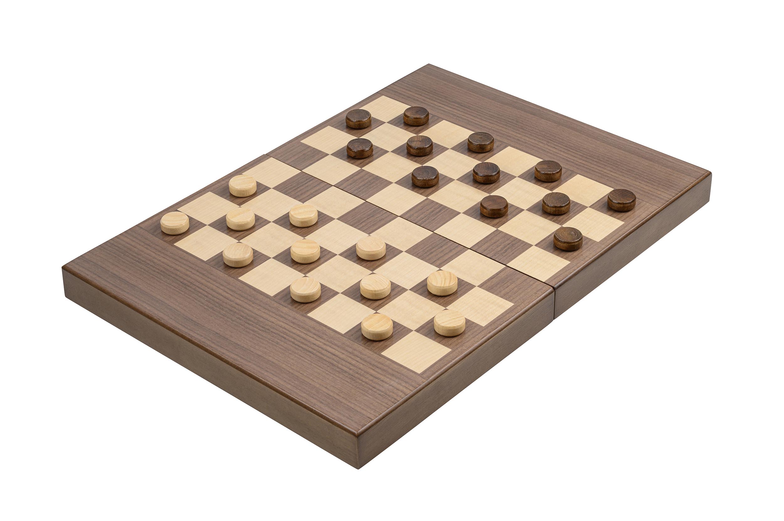 Chess Backgammon Checkers Set, field 32 mm, magnetic lock