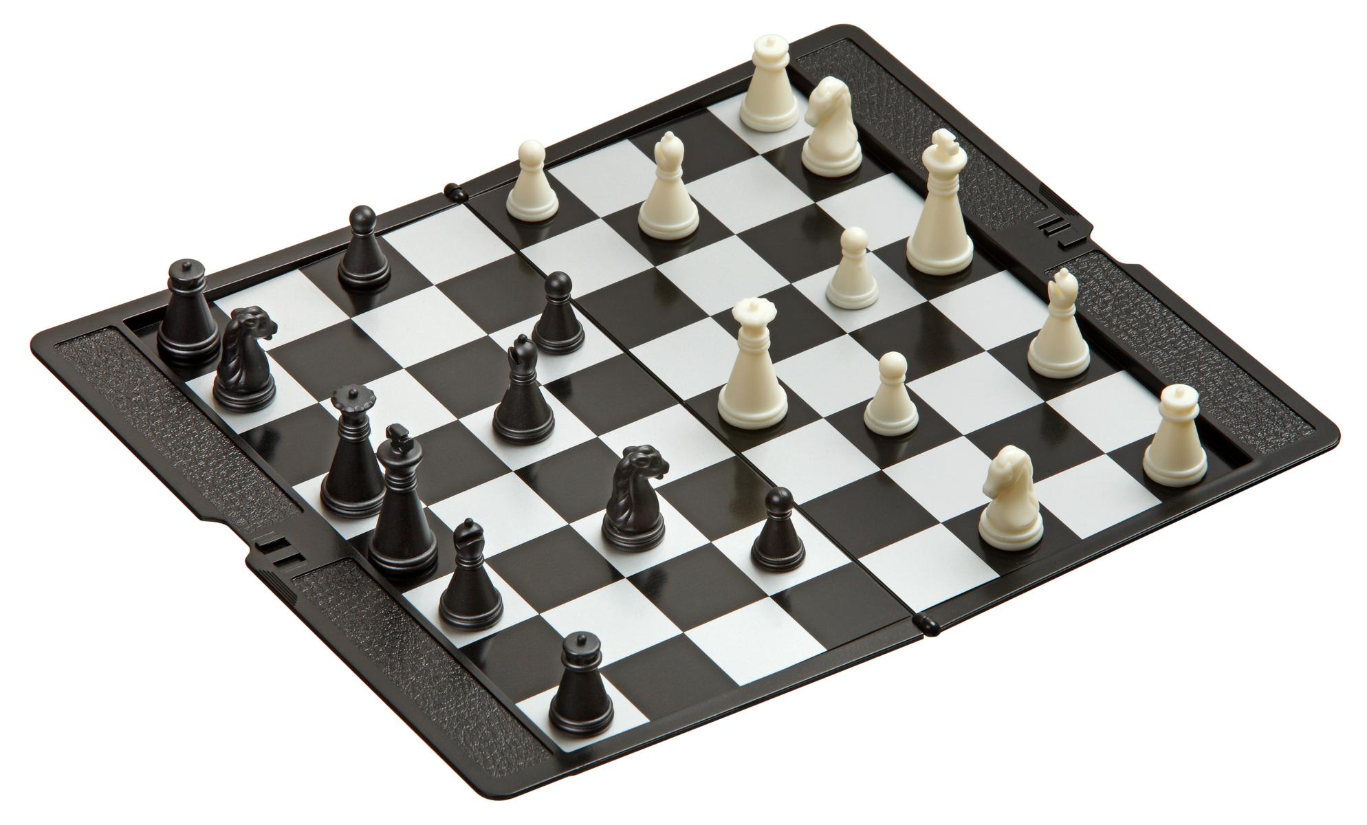 Schach, Kunststoff, Reisespiel, mit Schachfiguren, magnetisch