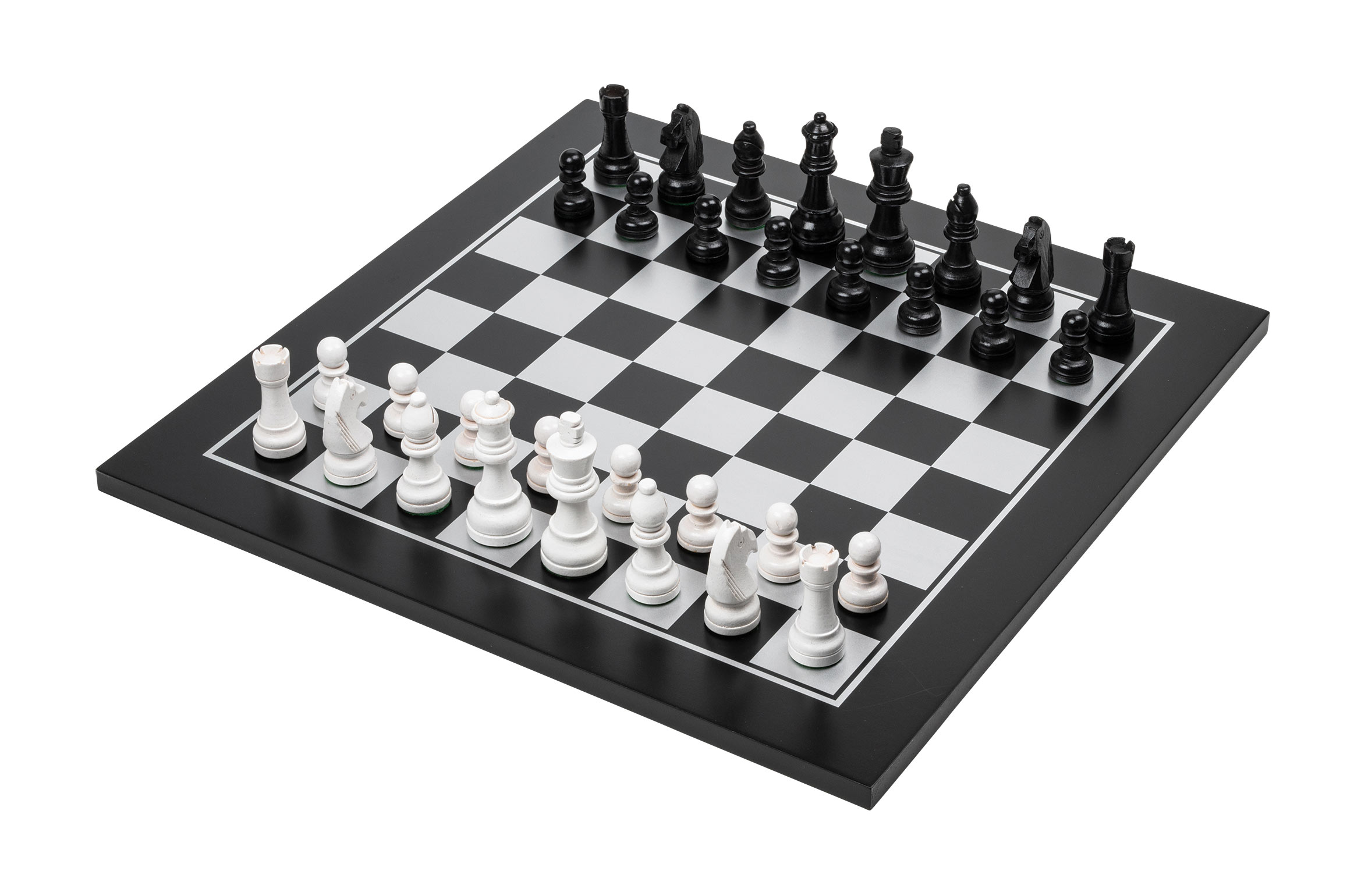 Chess Checkers Set, black, field 40 mm