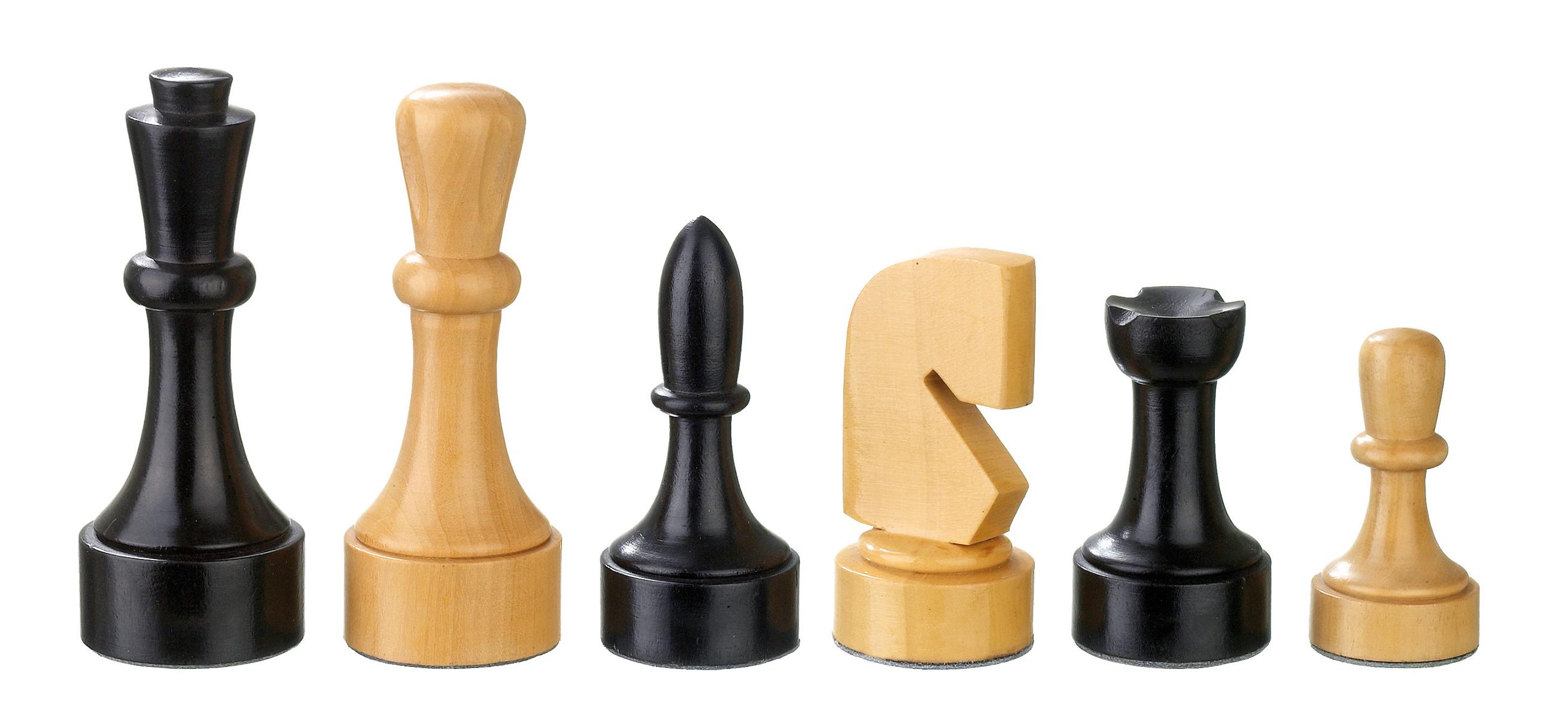 Schachfiguren Romulus, Königshöhe 95 mm, in Holzbox