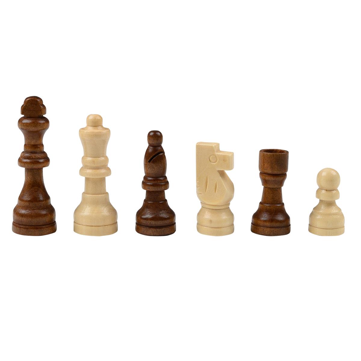 Schach Dame Set, Holzbox, Feld 35 mm