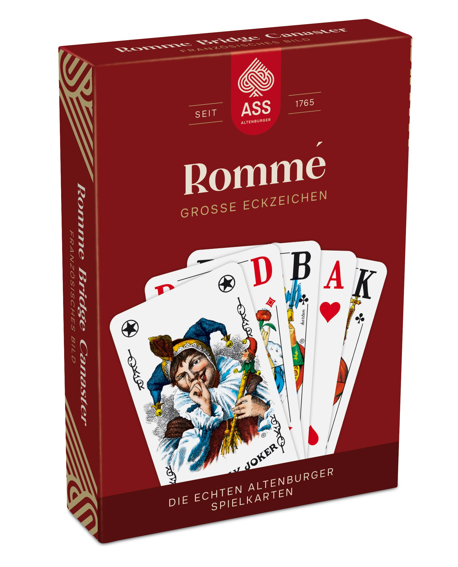 ASS, Seniors Rommé, extra large cards, pack of 5