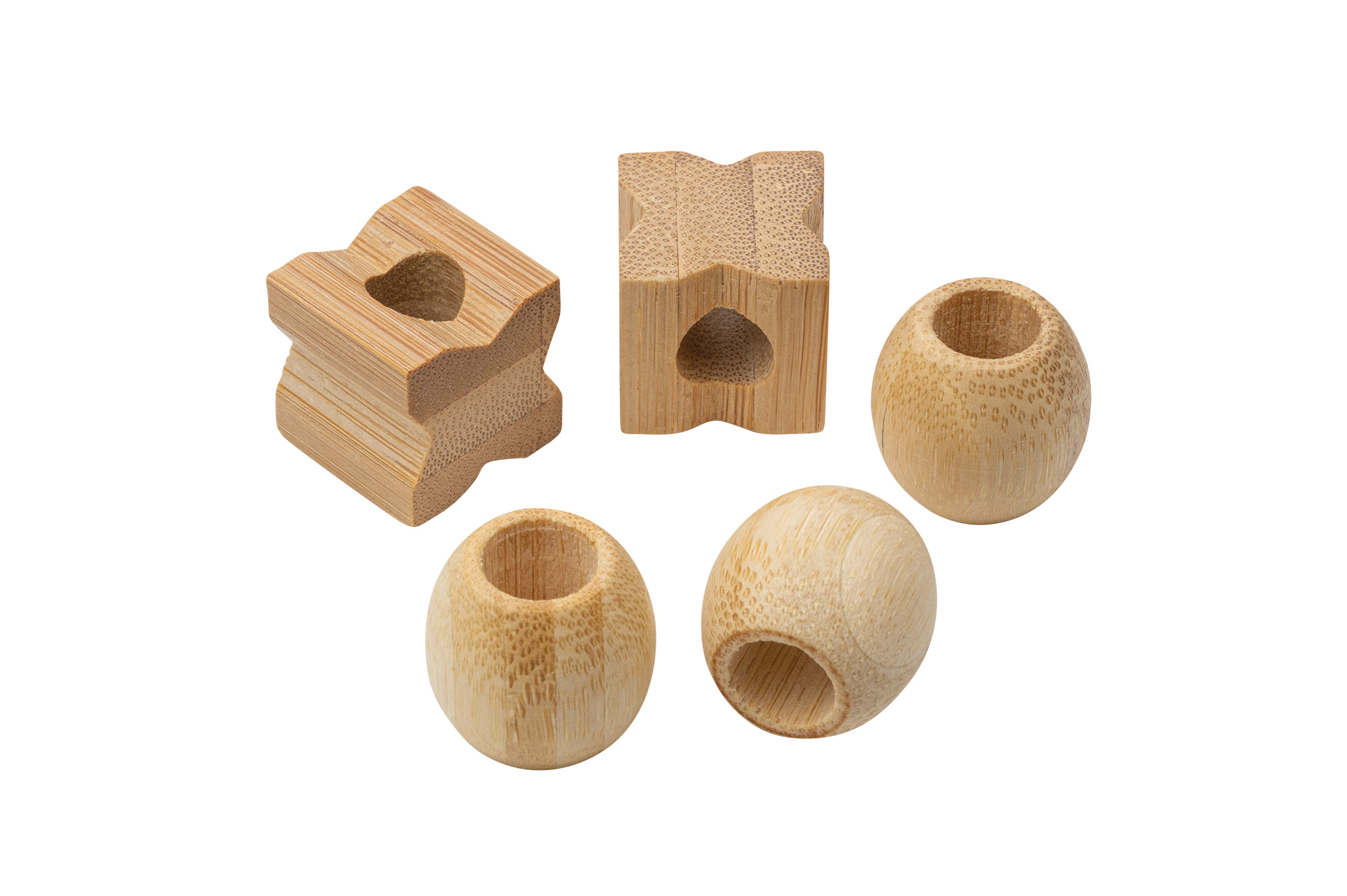 Tic Tac Toe, 3D, bamboo