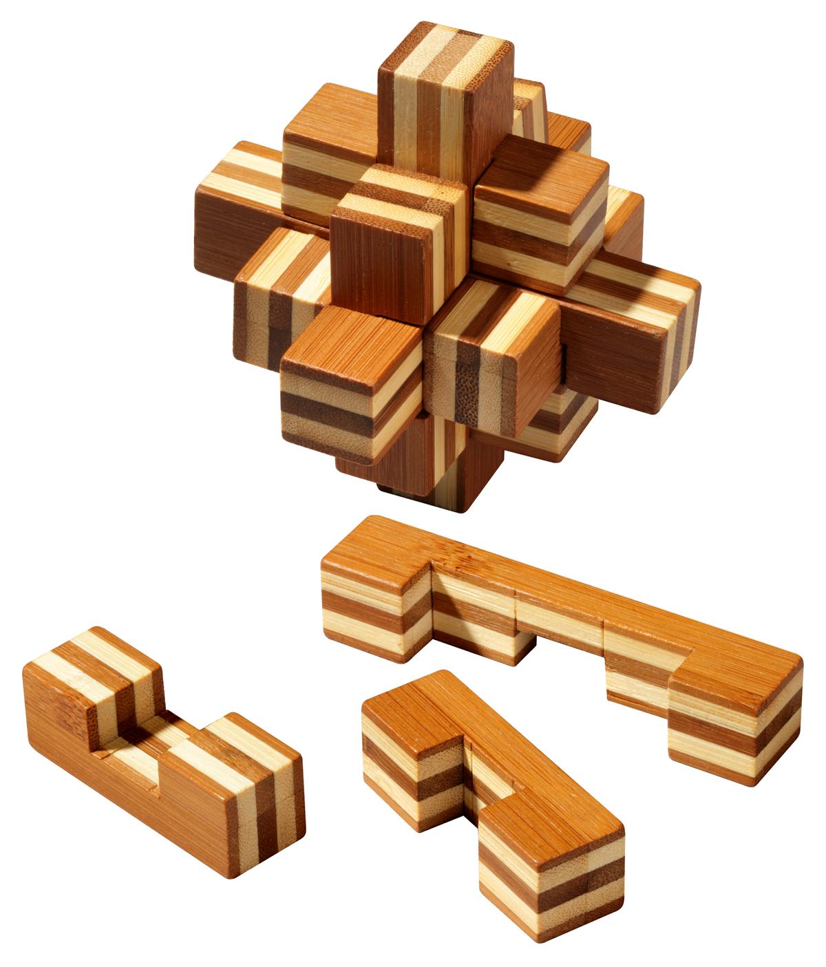 Stern Puzzle, Bambus Stern Puzzle, Bambus